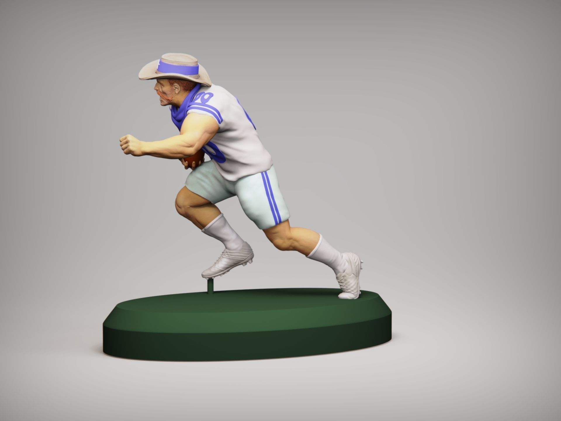 Realistic Rowdy Dallas Cowboys Mascot - NFL - Football  3D print model_9