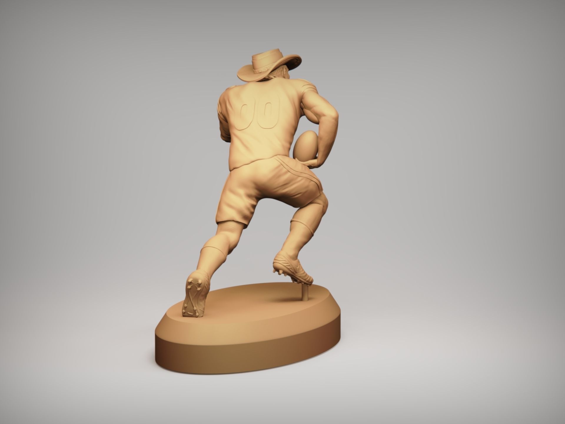 Realistic Rowdy Dallas Cowboys Mascot - NFL - Football  3D print model_15
