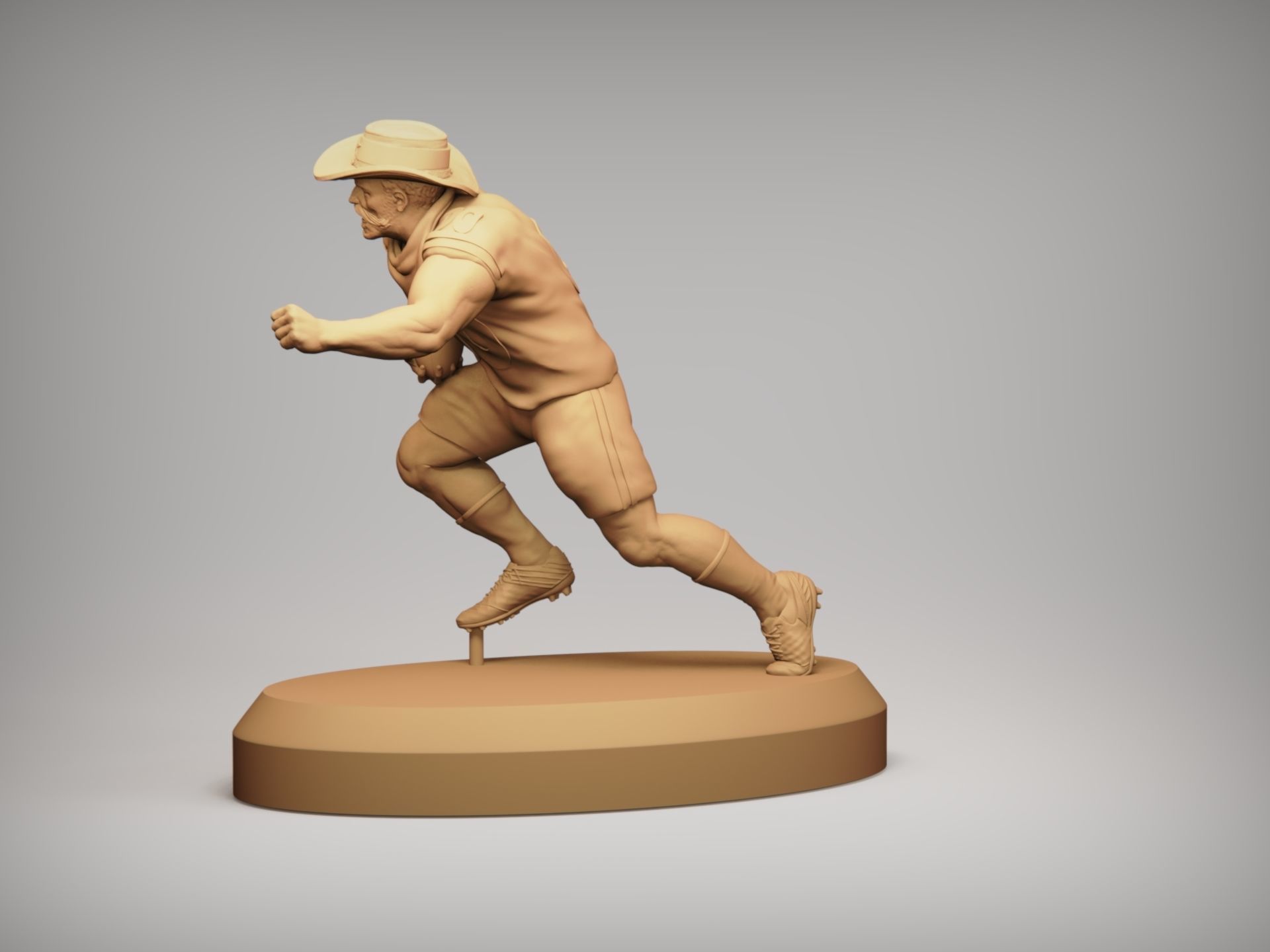 Realistic Rowdy Dallas Cowboys Mascot - NFL - Football  3D print model_18