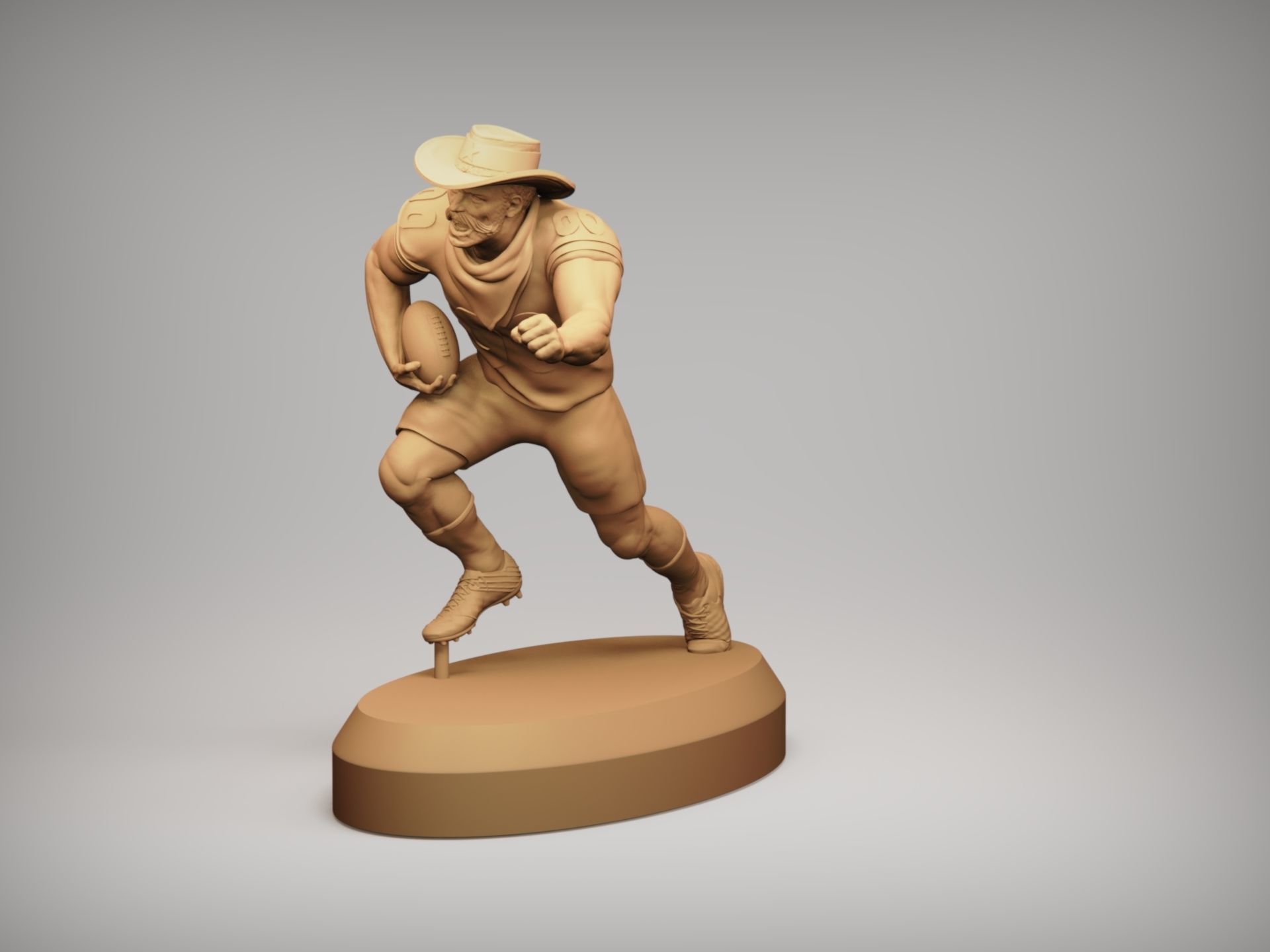 Realistic Rowdy Dallas Cowboys Mascot - NFL - Football  3D print model_19