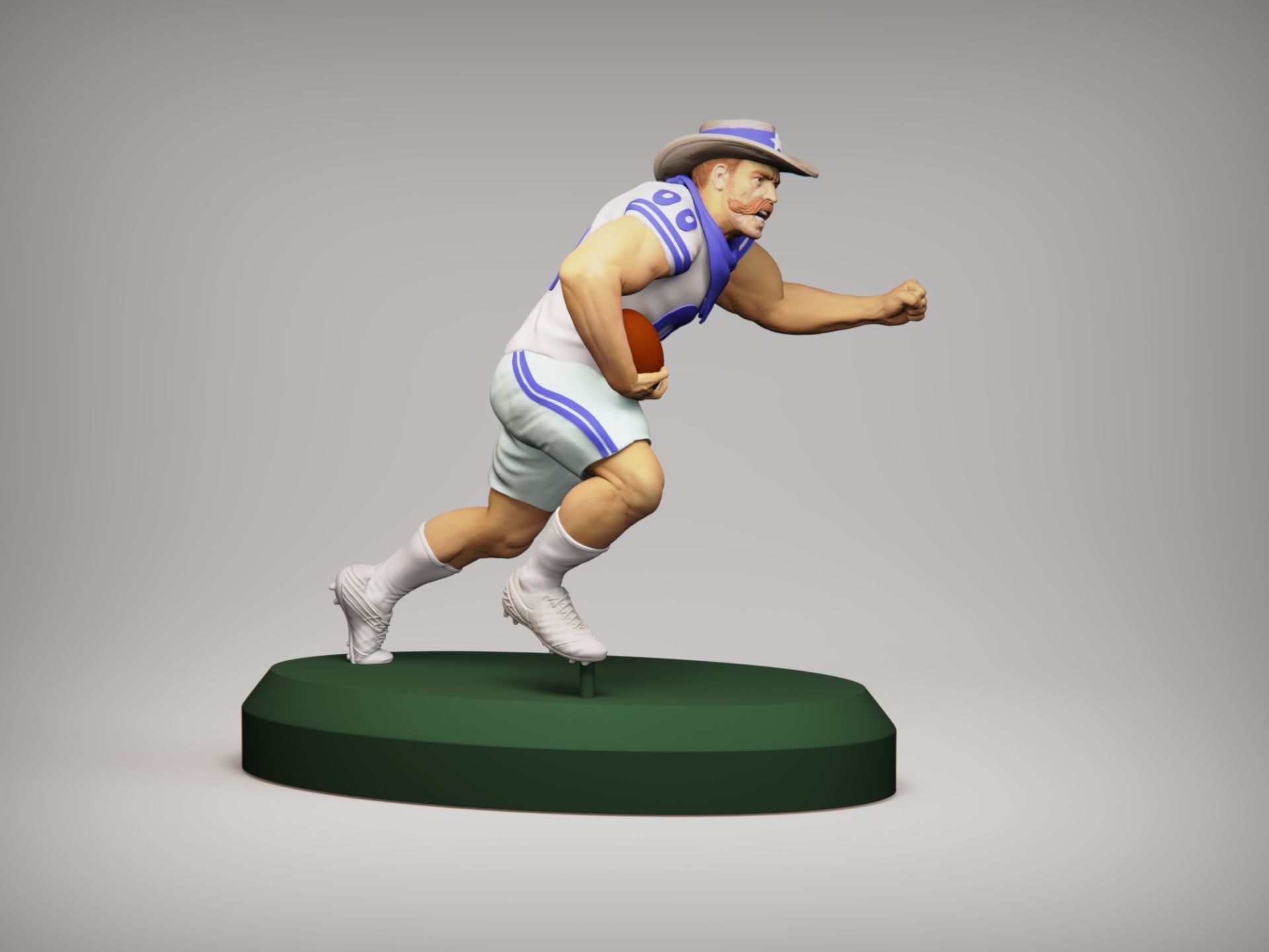 Realistic Rowdy Dallas Cowboys Mascot - NFL - Football  3D print model_3