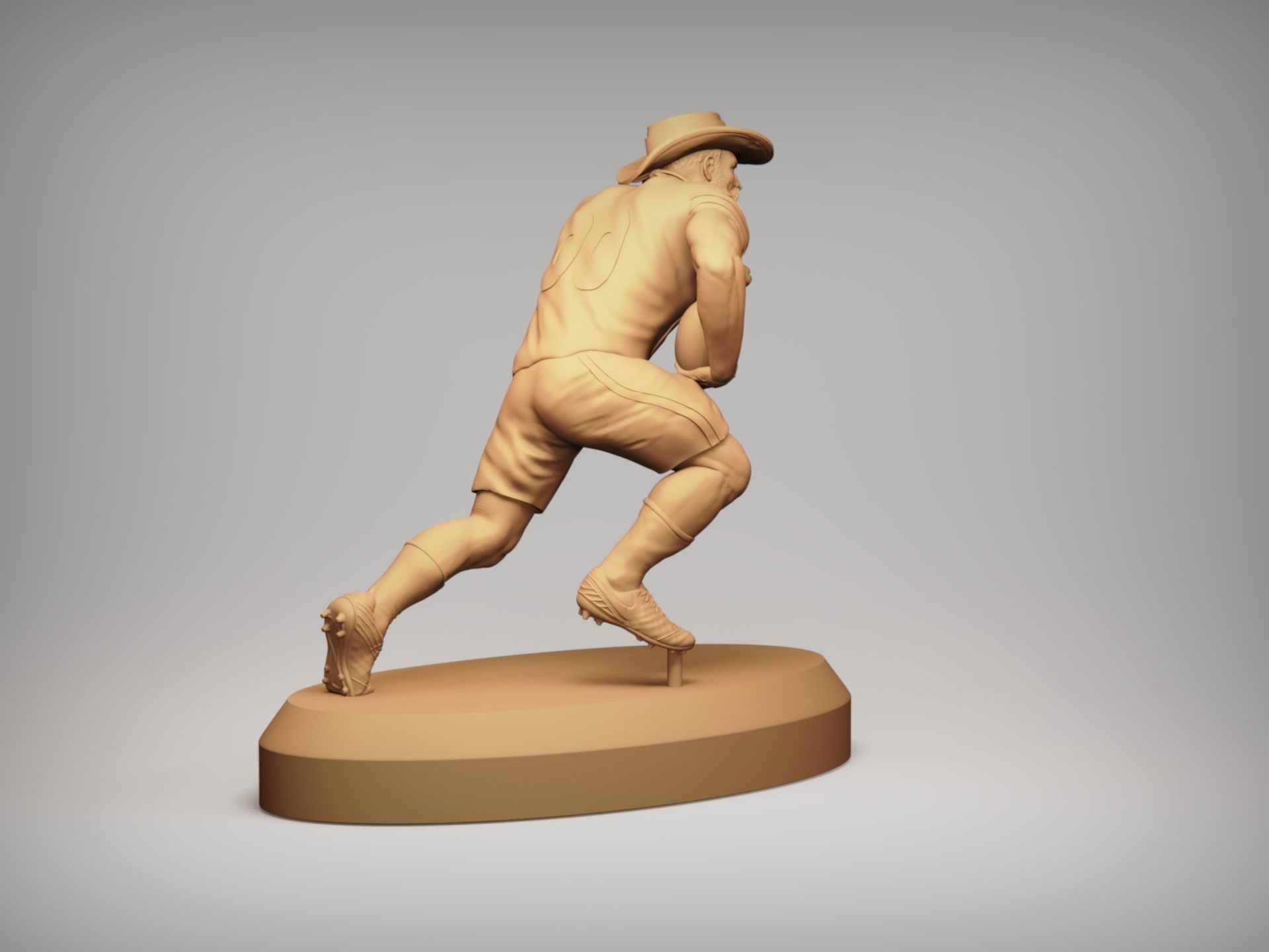 Realistic Rowdy Dallas Cowboys Mascot - NFL - Football  3D print model_14