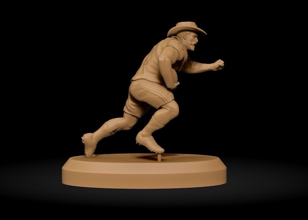 Realistic Rowdy Dallas Cowboys Mascot - NFL - Football  3D print model_23