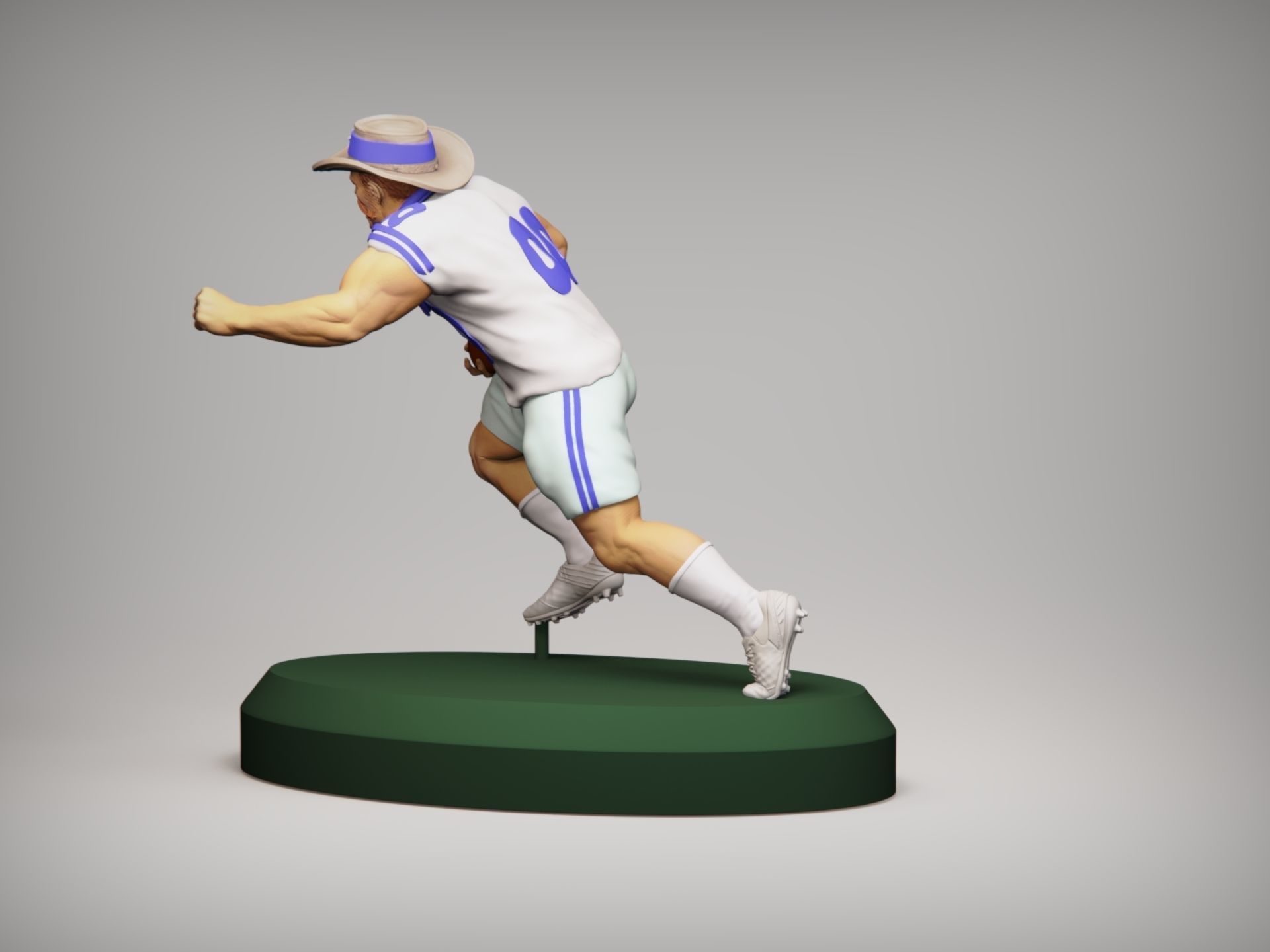 Realistic Rowdy Dallas Cowboys Mascot - NFL - Football  3D print model_8