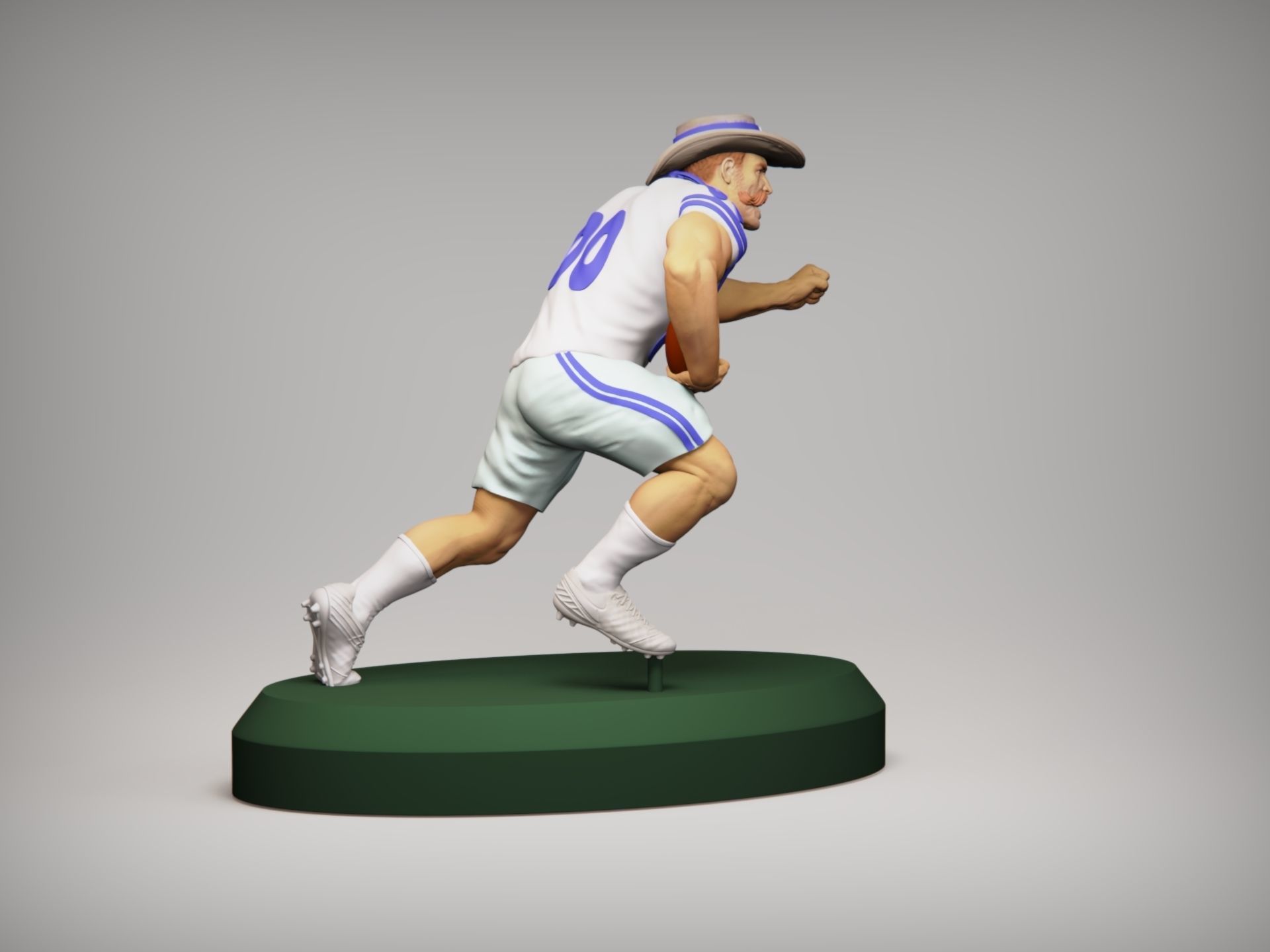 Realistic Rowdy Dallas Cowboys Mascot - NFL - Football  3D print model_4