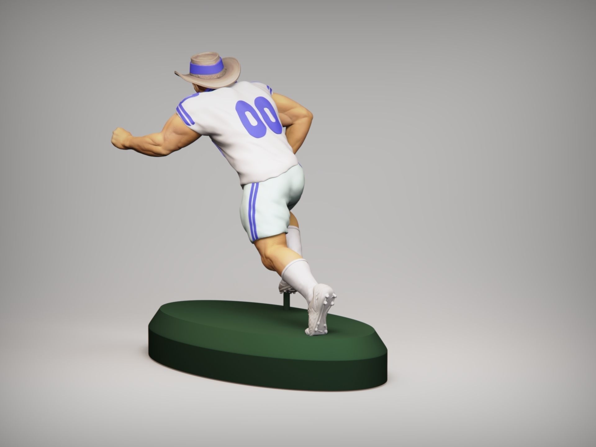 Realistic Rowdy Dallas Cowboys Mascot - NFL - Football  3D print model_7