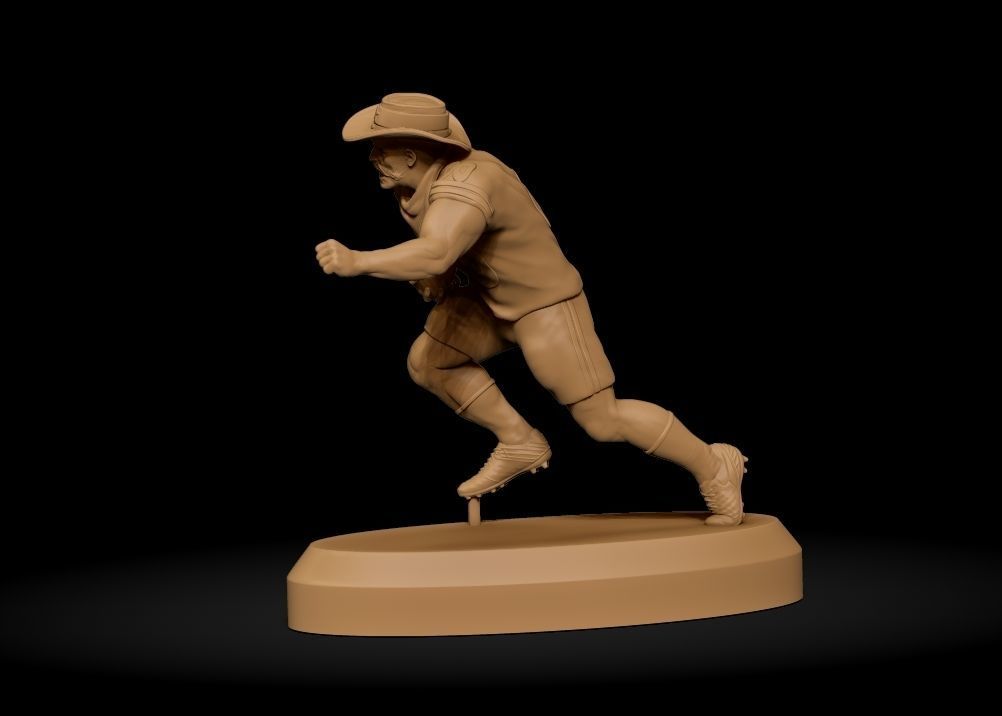 Realistic Rowdy Dallas Cowboys Mascot - NFL - Football  3D print model_28