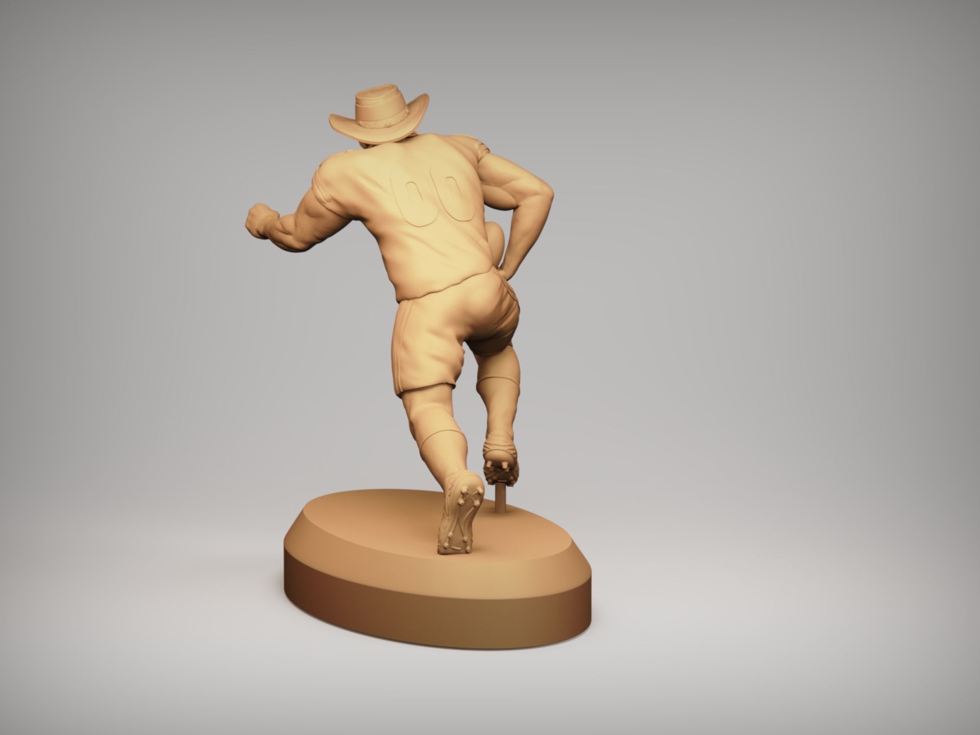 Realistic Rowdy Dallas Cowboys Mascot - NFL - Football  3D print model_16