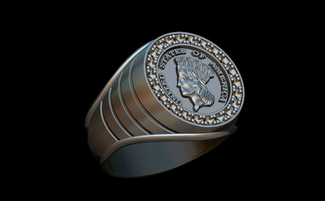 The Irishman ring 3D print model_3