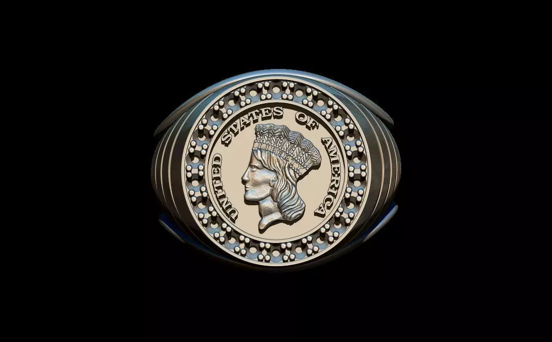 The Irishman ring 3D print model_0