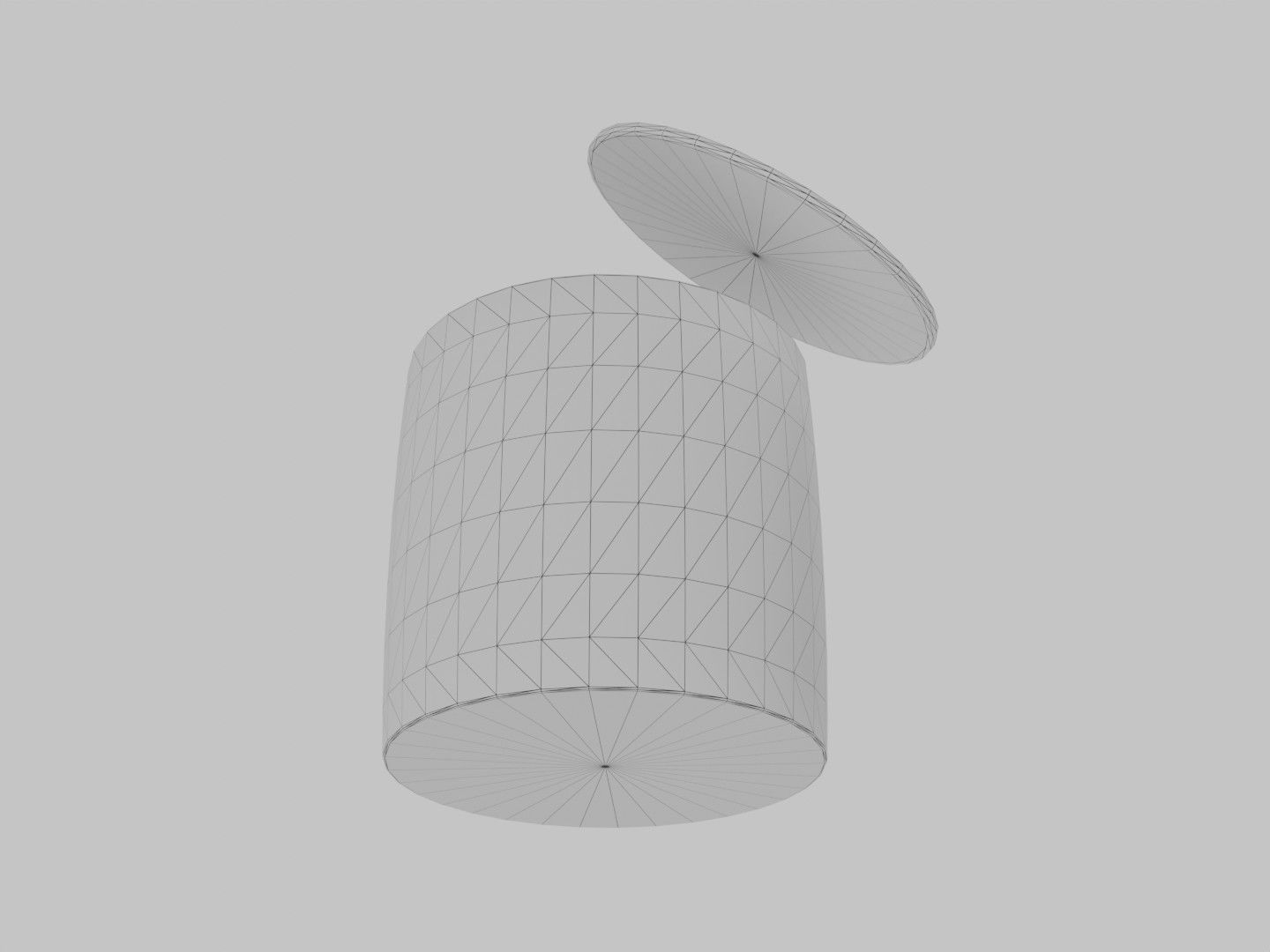 Coastal Boho Side Table Low-poly 3D model_7