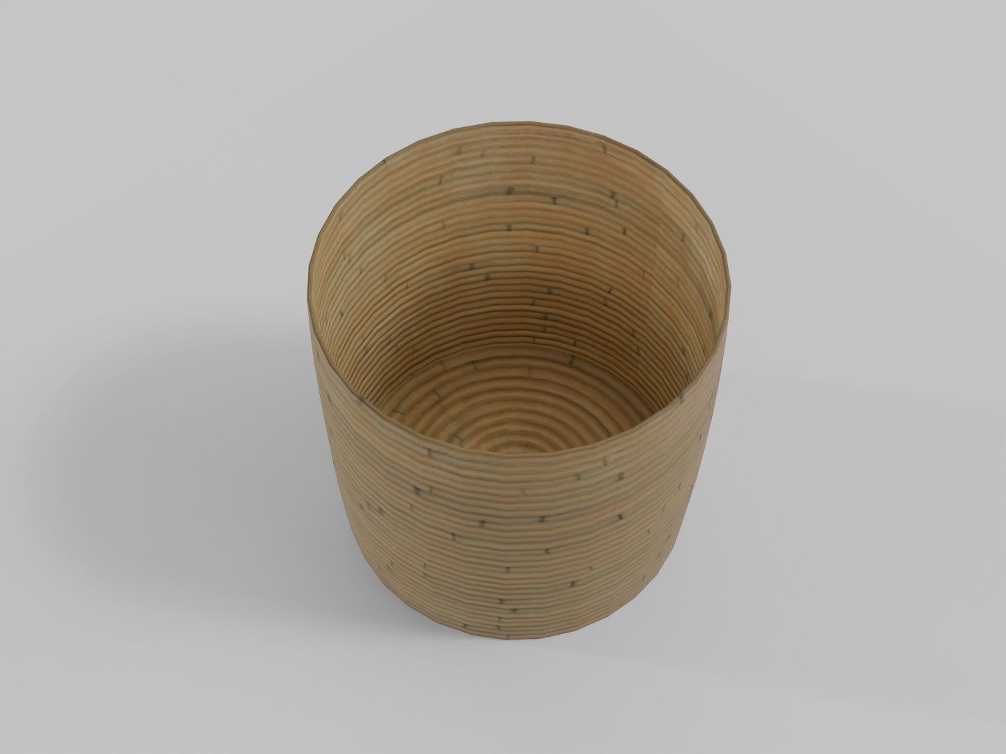 Coastal Boho Side Table Low-poly 3D model_2