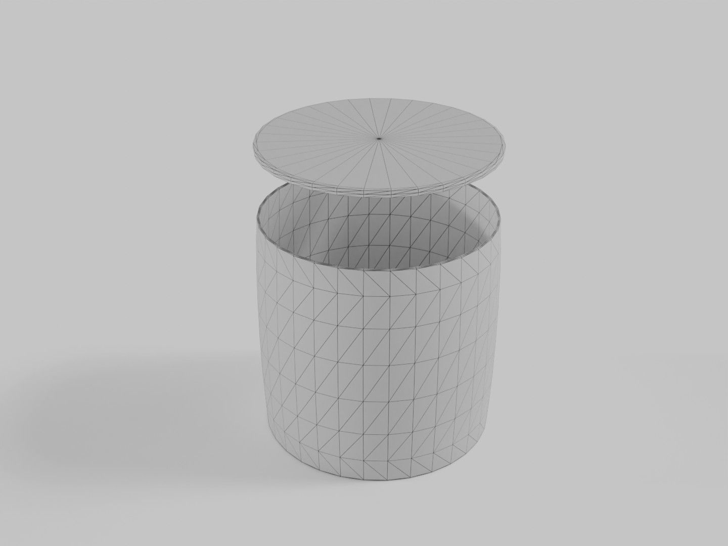 Coastal Boho Side Table Low-poly 3D model_6