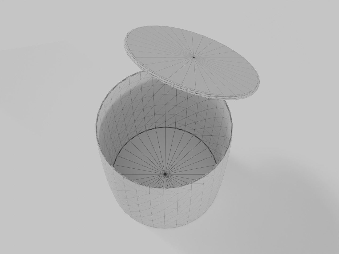 Coastal Boho Side Table Low-poly 3D model_5