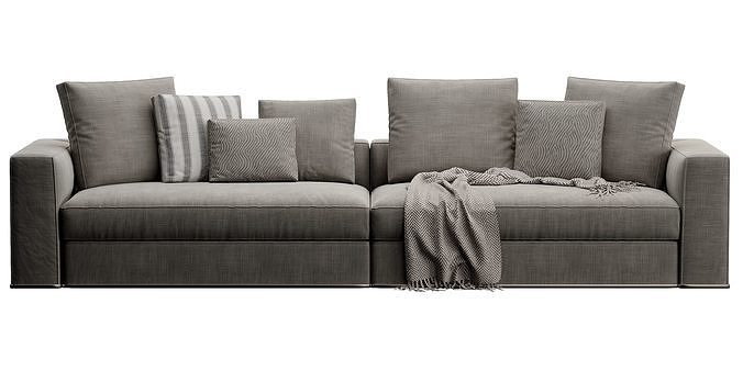 Powell Sofa 3D model 3
