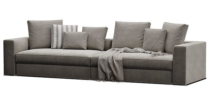 Powell Sofa 3D model 7