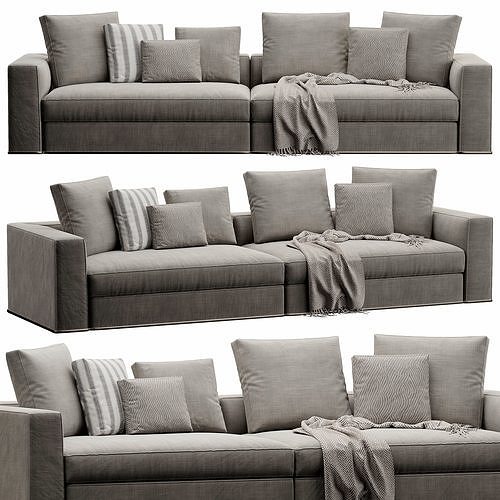 Powell Sofa 3D model 2
