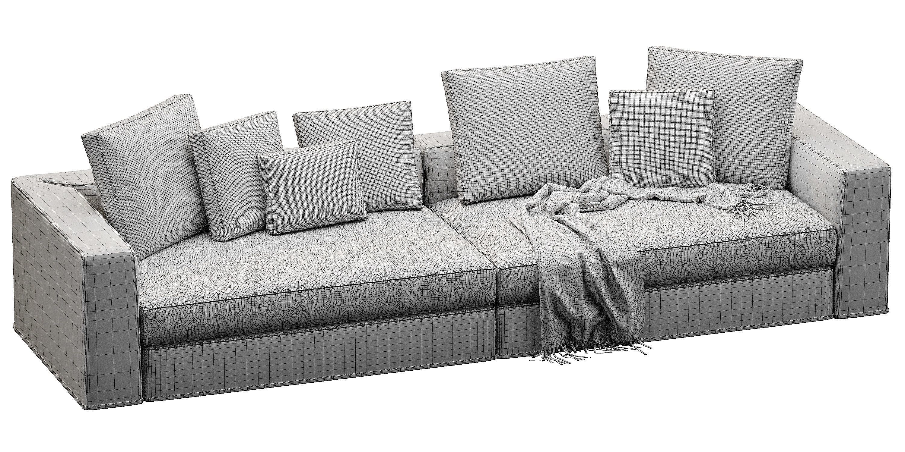 Powell Sofa 3D model_14