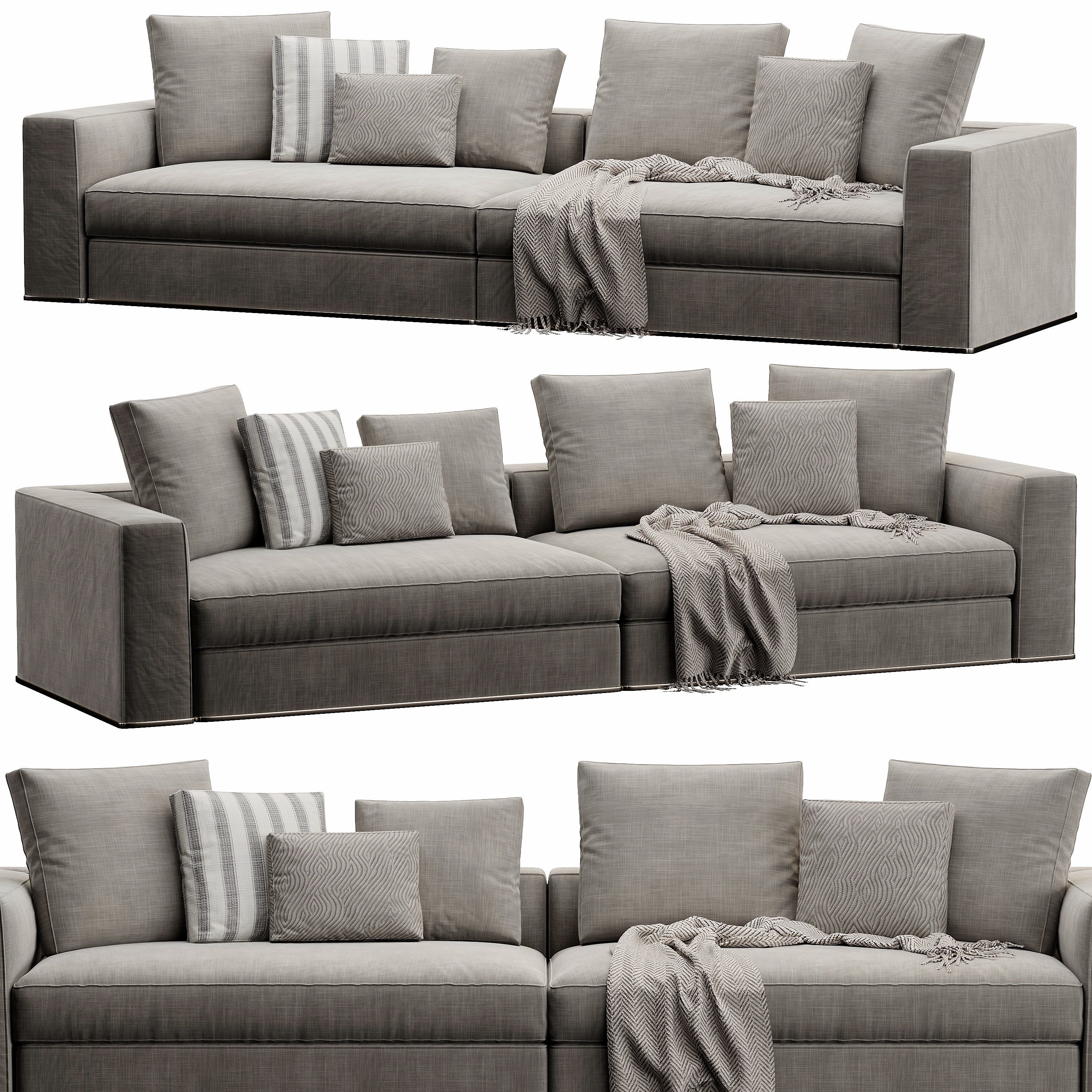 Powell Sofa 3D model_3