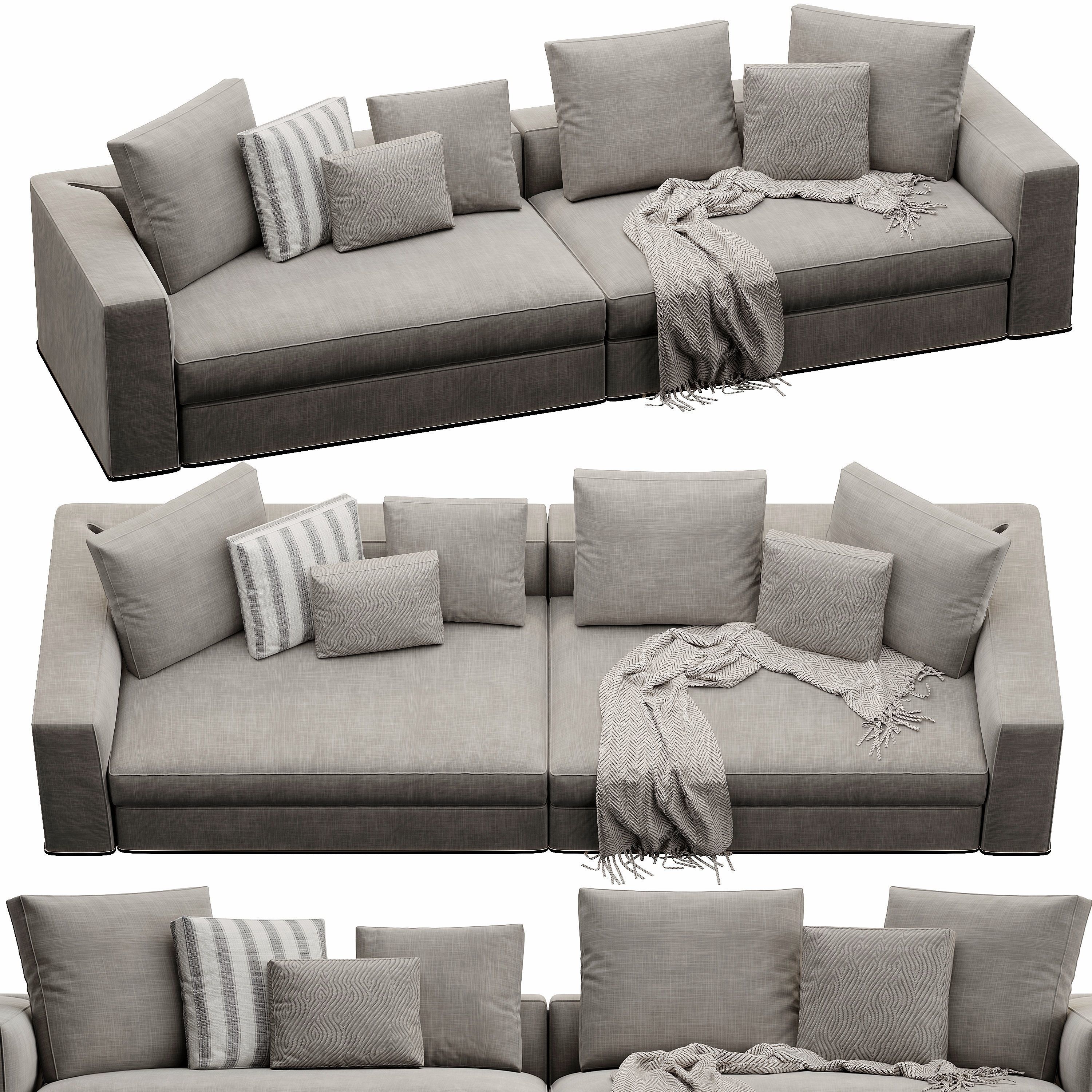Powell Sofa 3D model_5