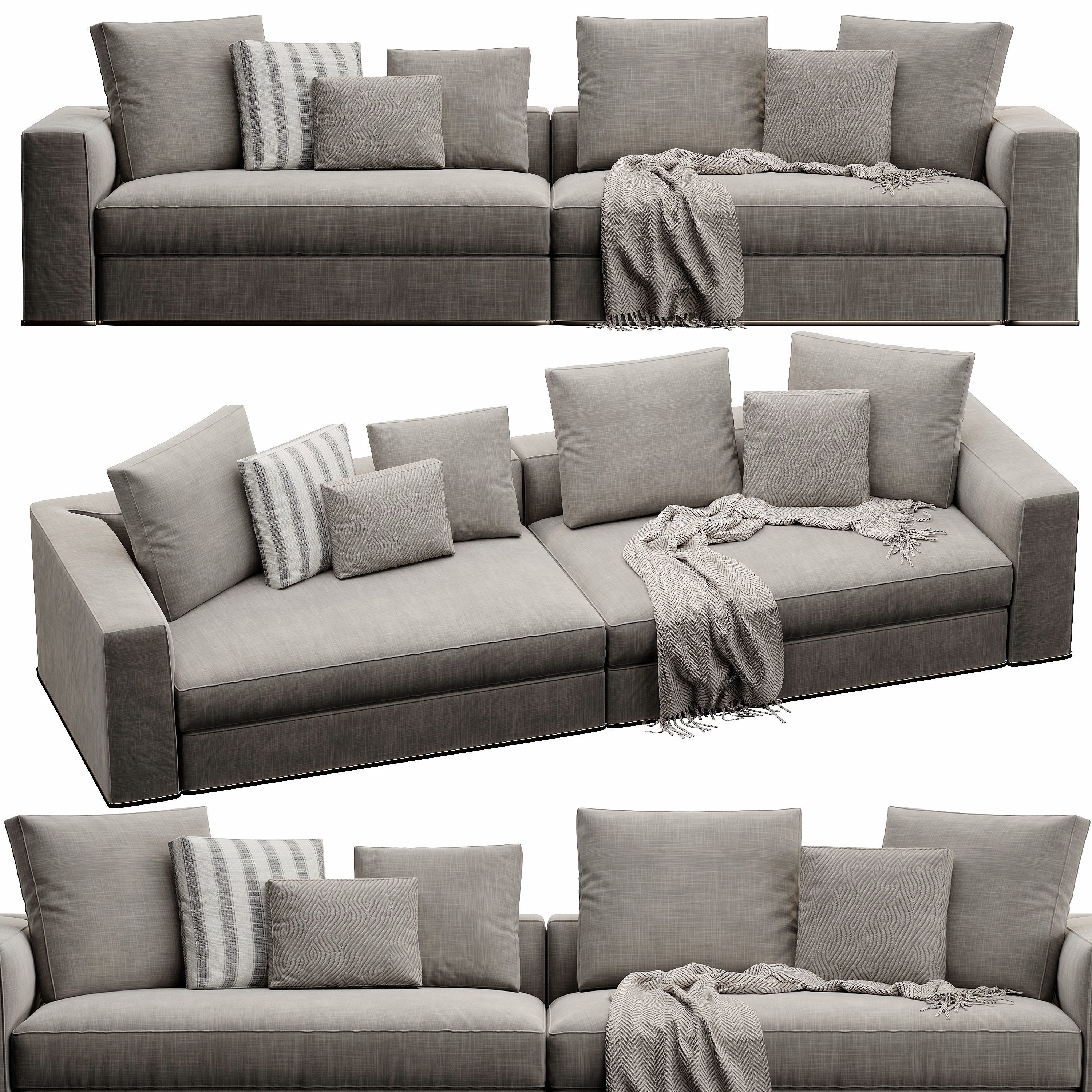 Powell Sofa 3D model_7