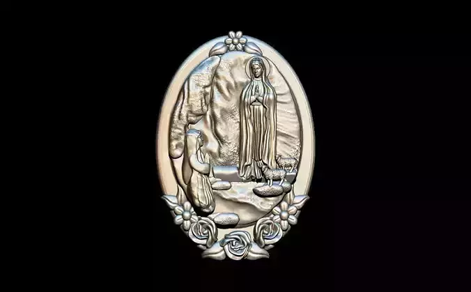 Lourdes mary pendant