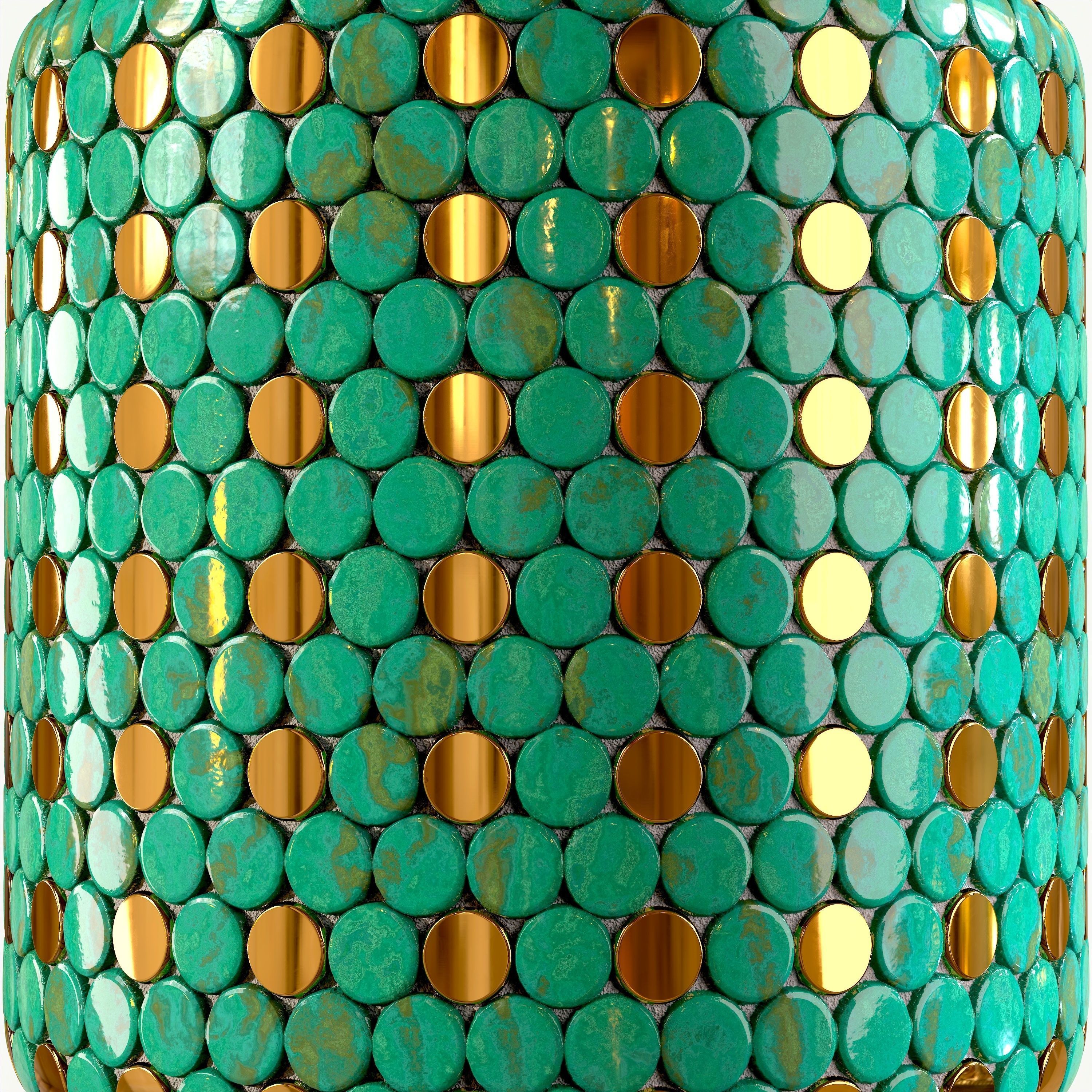 steel and marble tile PBR texture 005 Texture_7