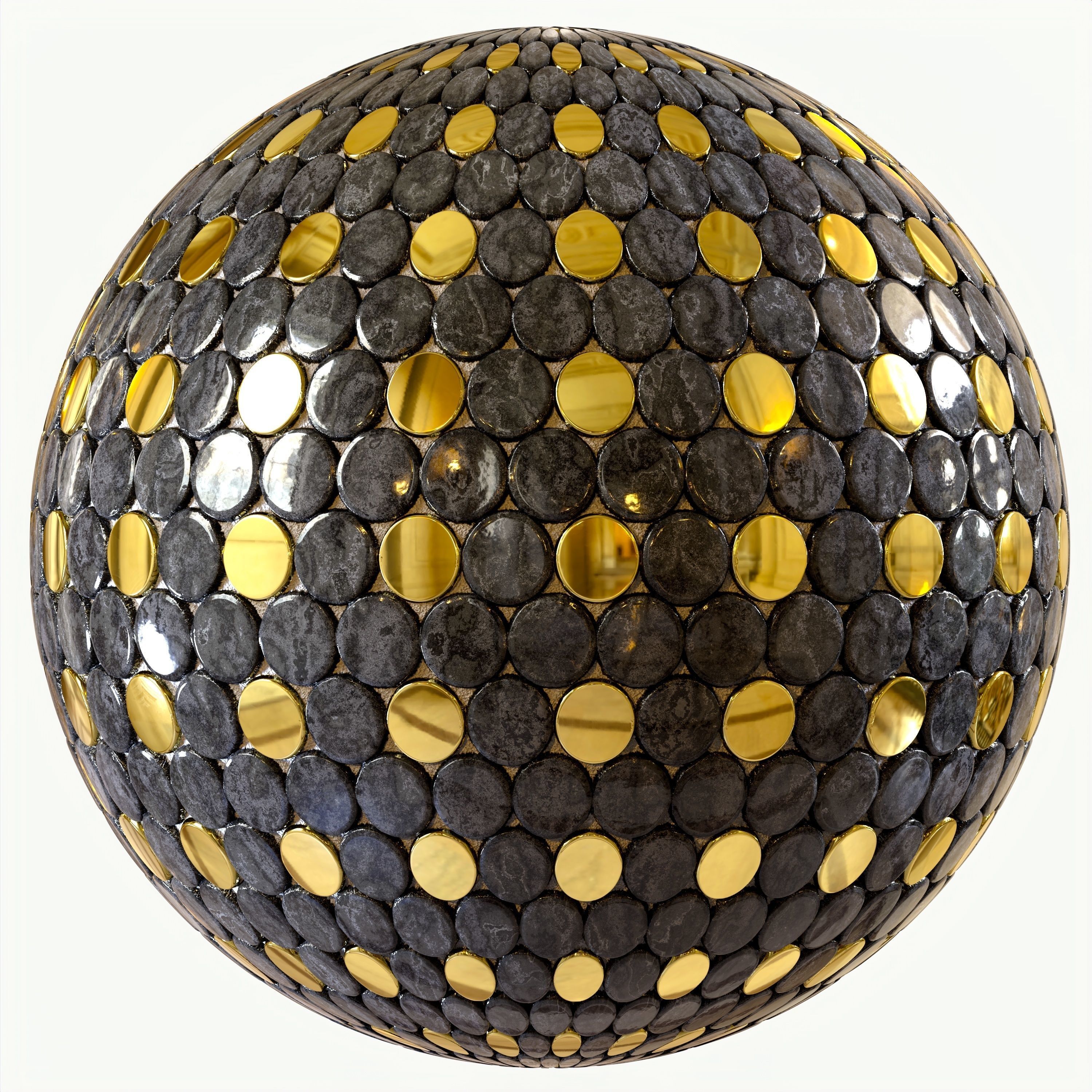 steel and marble tile PBR texture 005 Texture_16