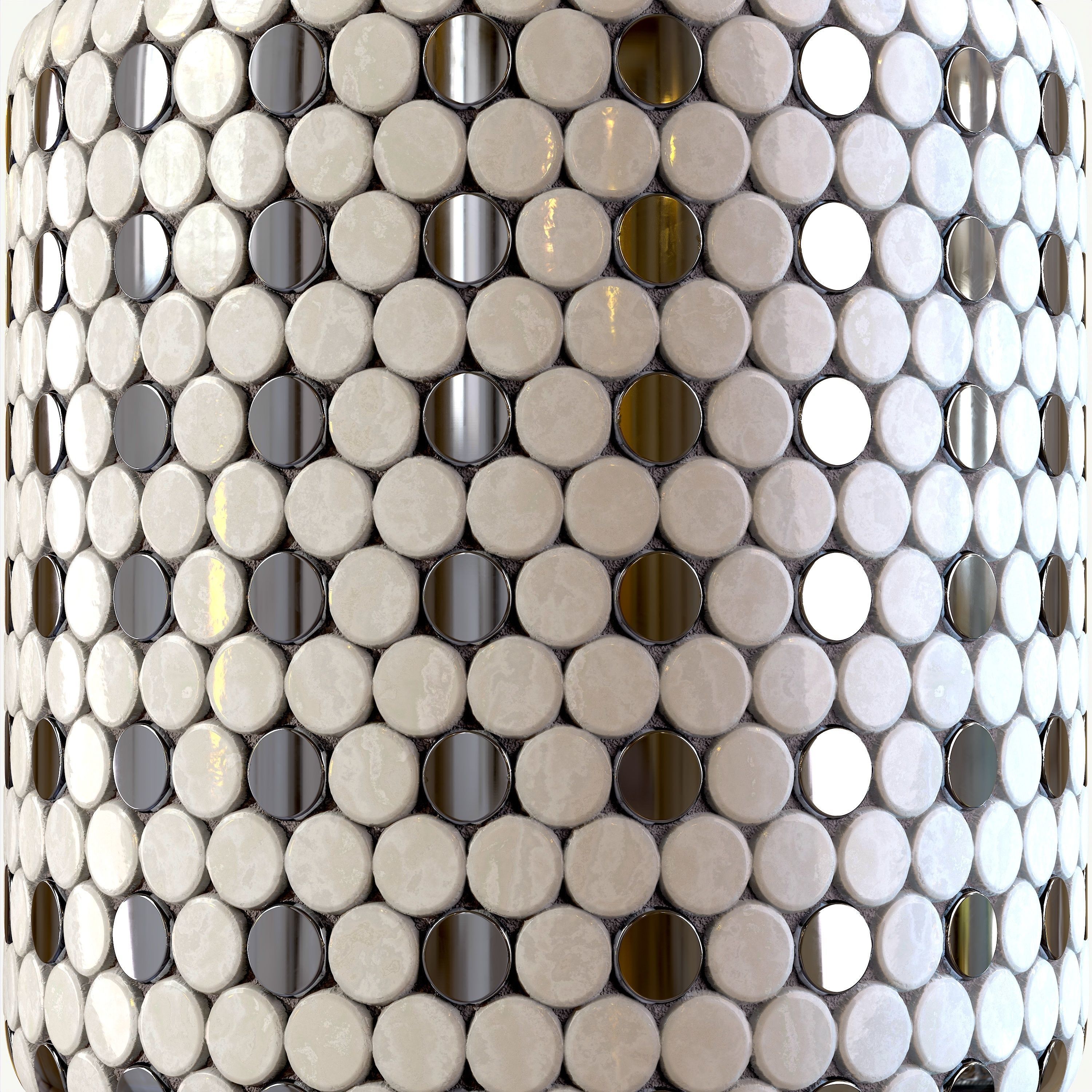 steel and marble tile PBR texture 005 Texture_6