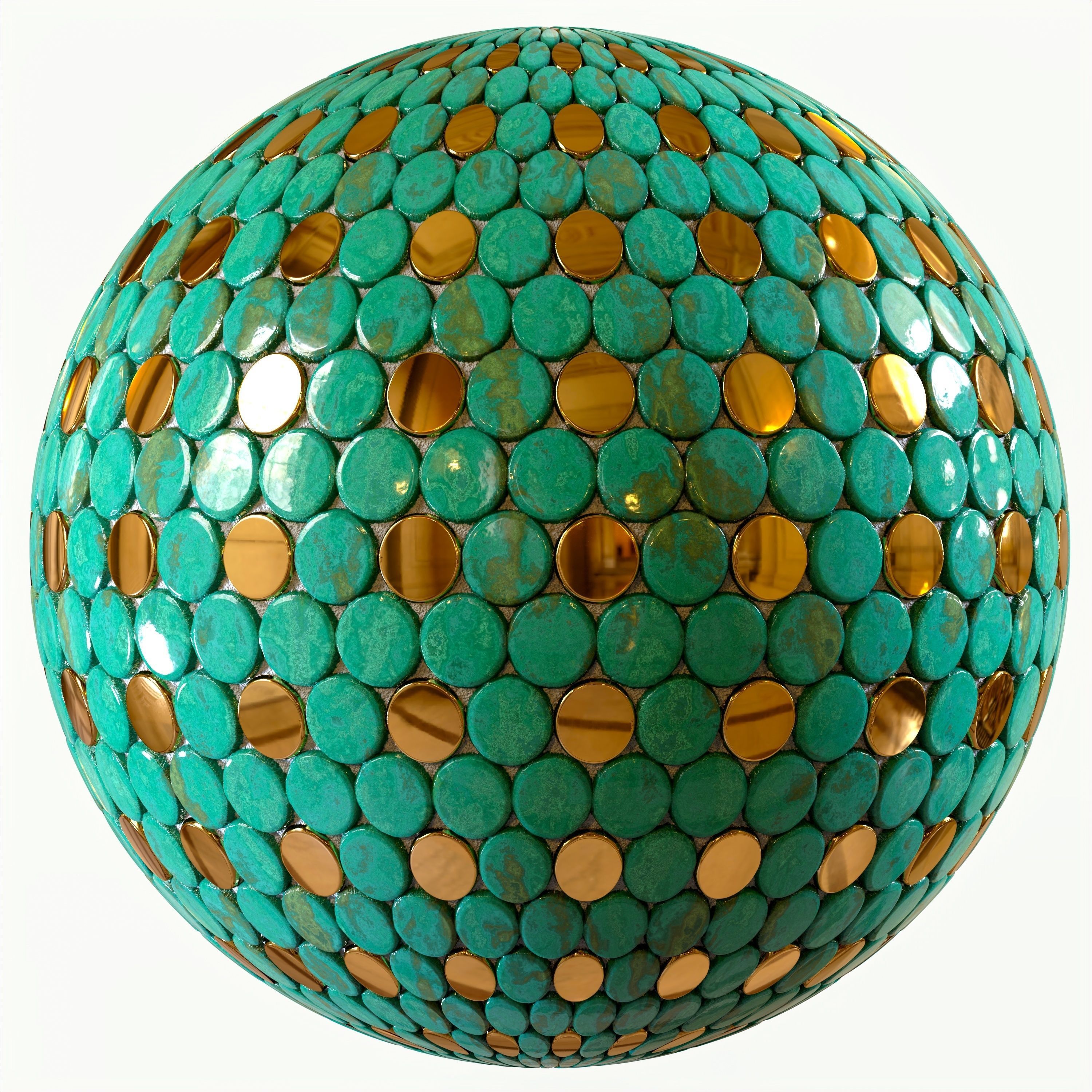 steel and marble tile PBR texture 005 Texture_15