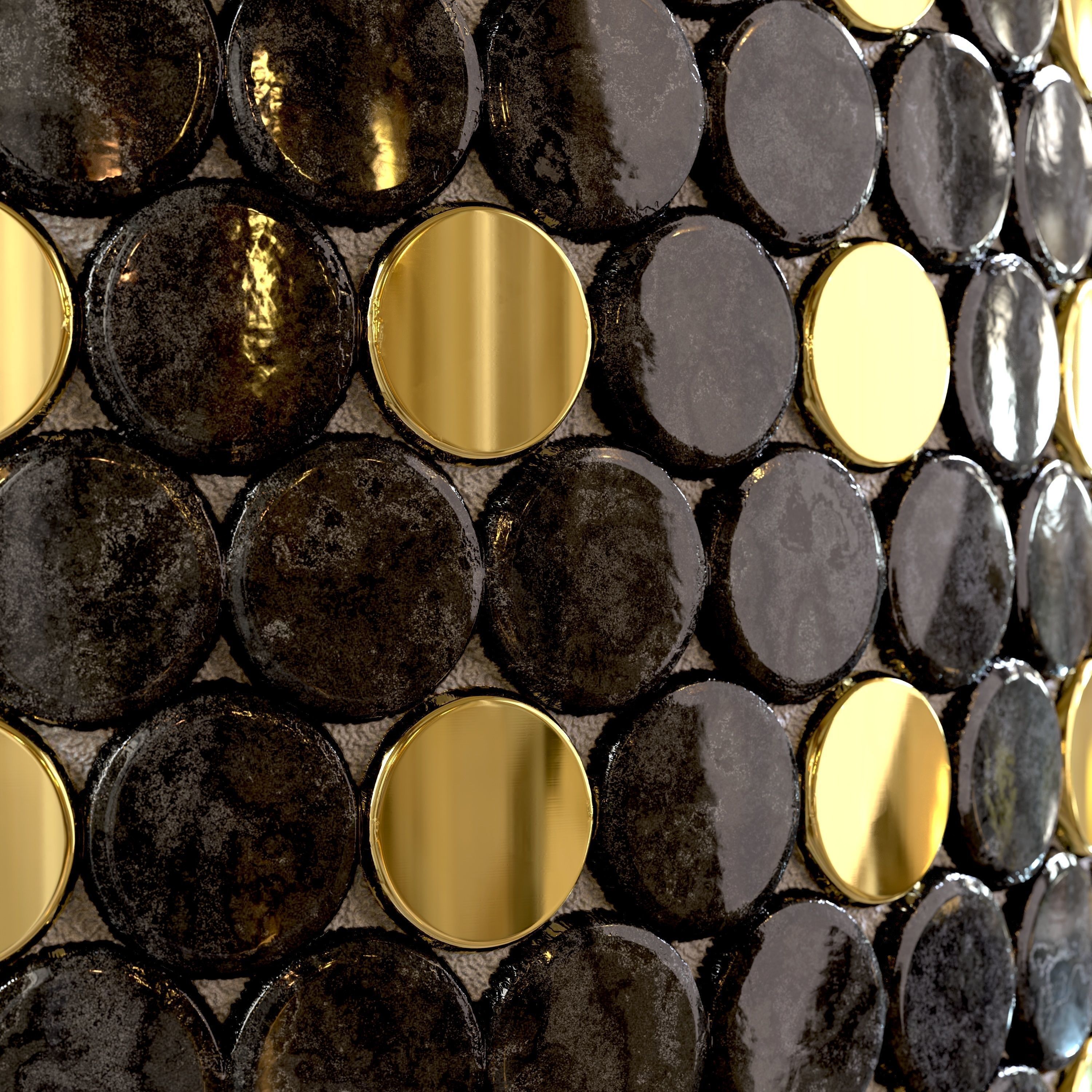 steel and marble tile PBR texture 005 Texture_12