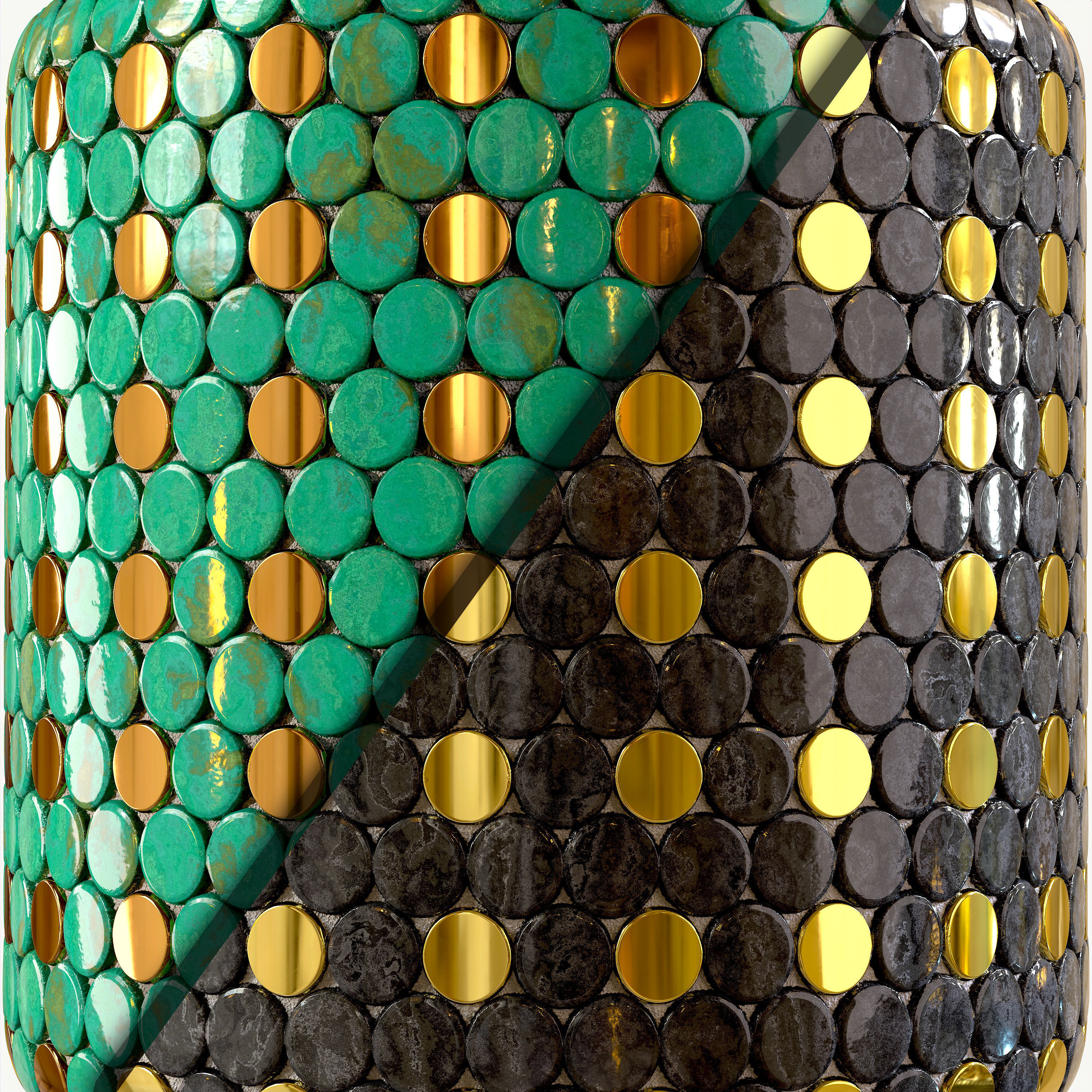 steel and marble tile PBR texture 005 Texture_2