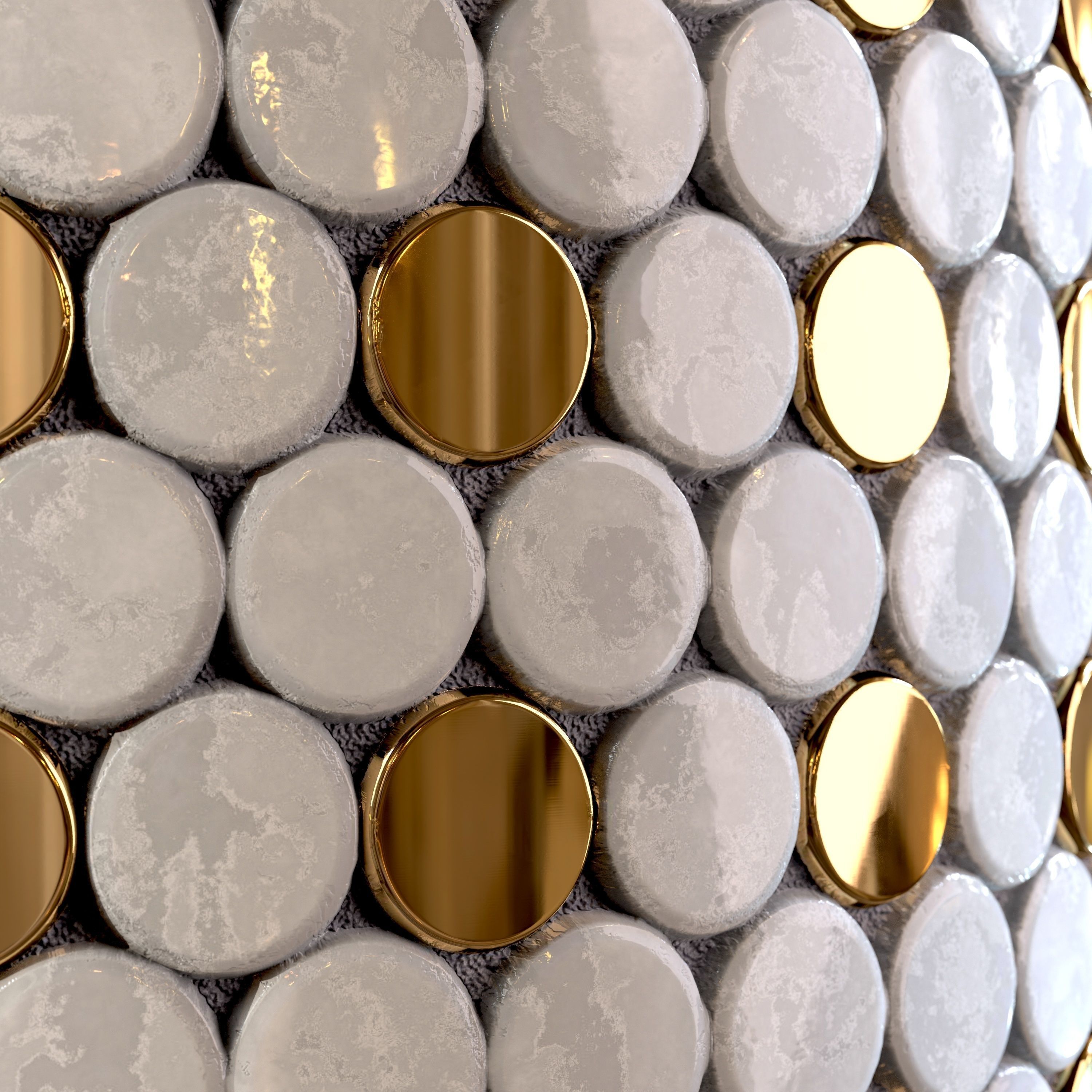 steel and marble tile PBR texture 005 Texture_9