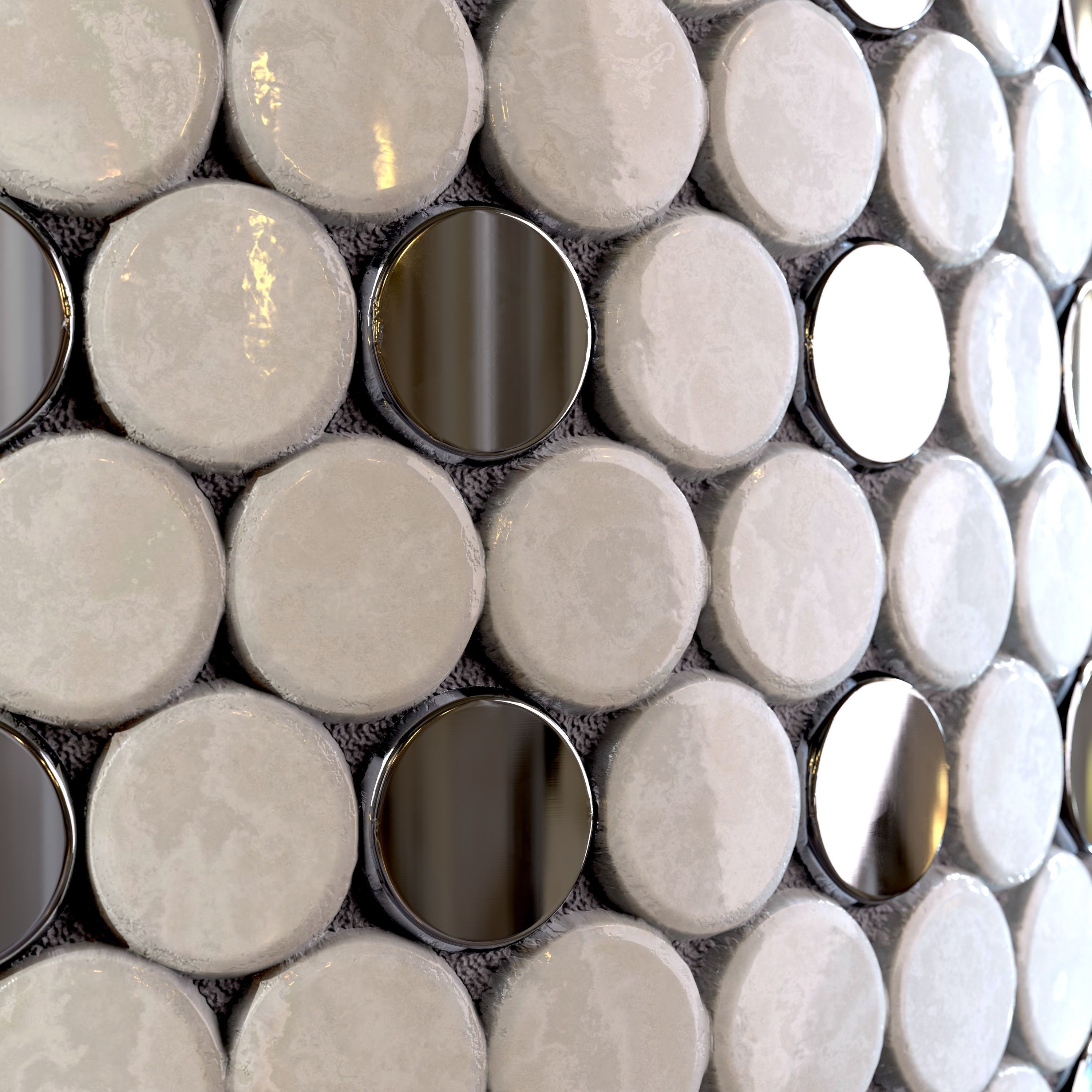 steel and marble tile PBR texture 005 Texture_10