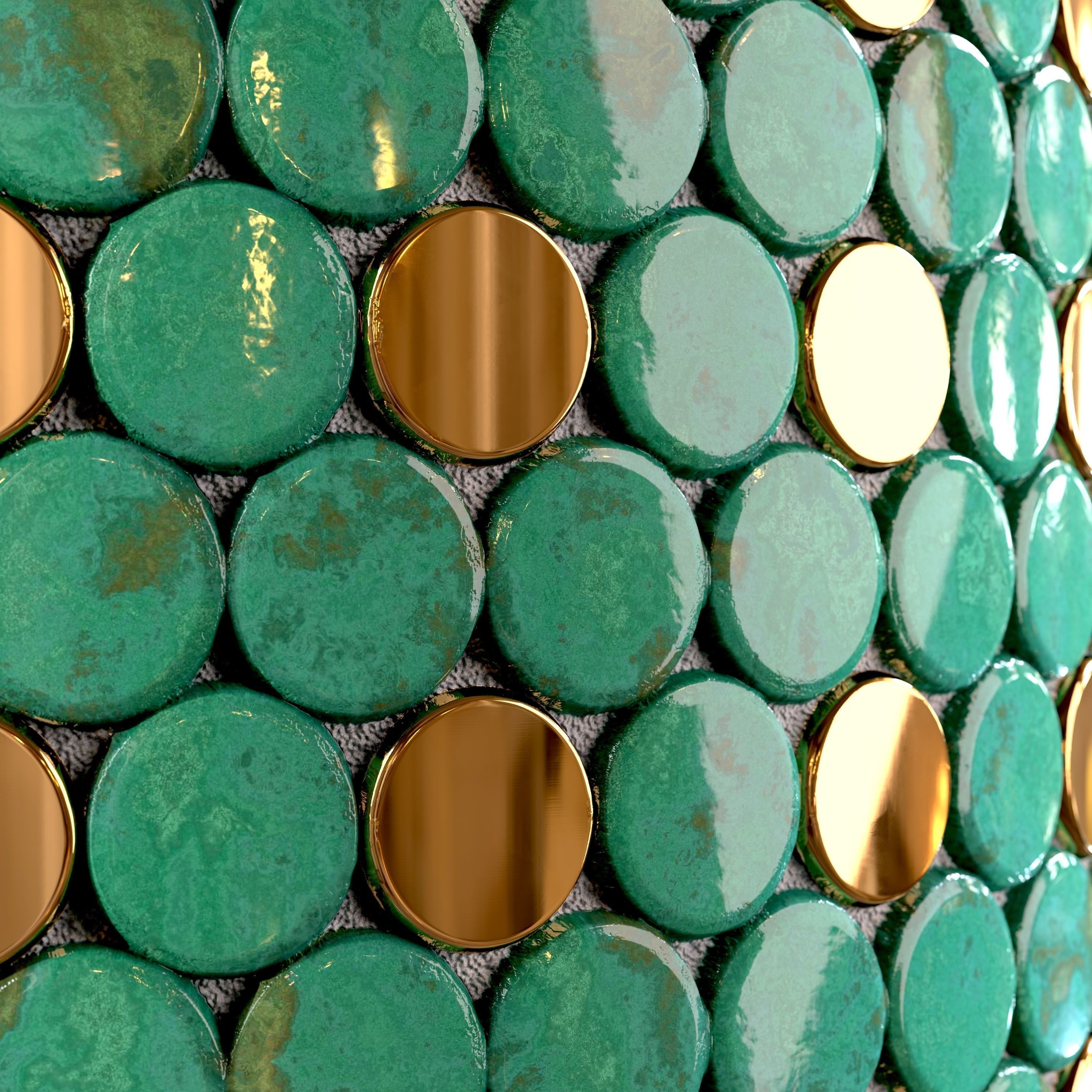 steel and marble tile PBR texture 005 Texture_11