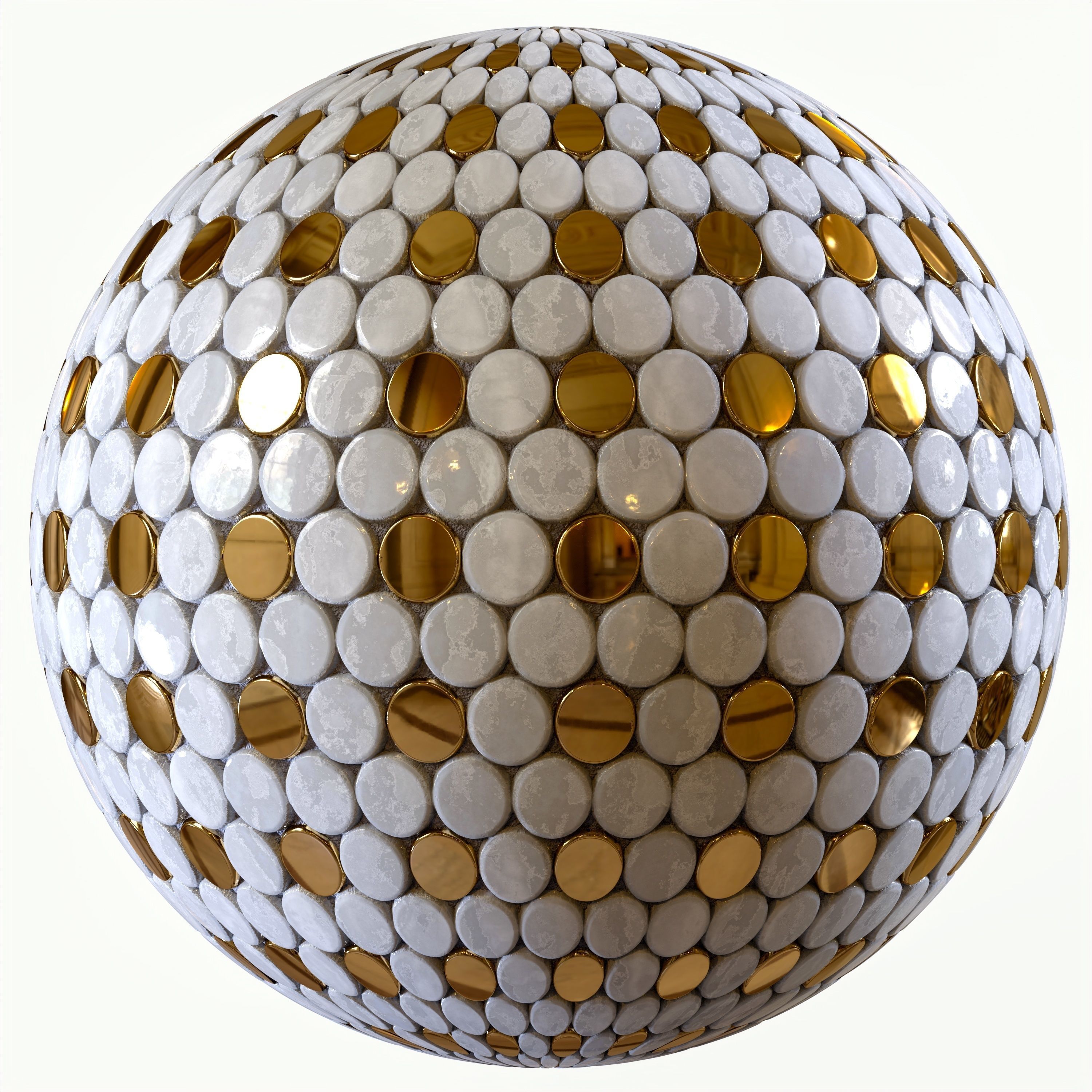 steel and marble tile PBR texture 005 Texture_13