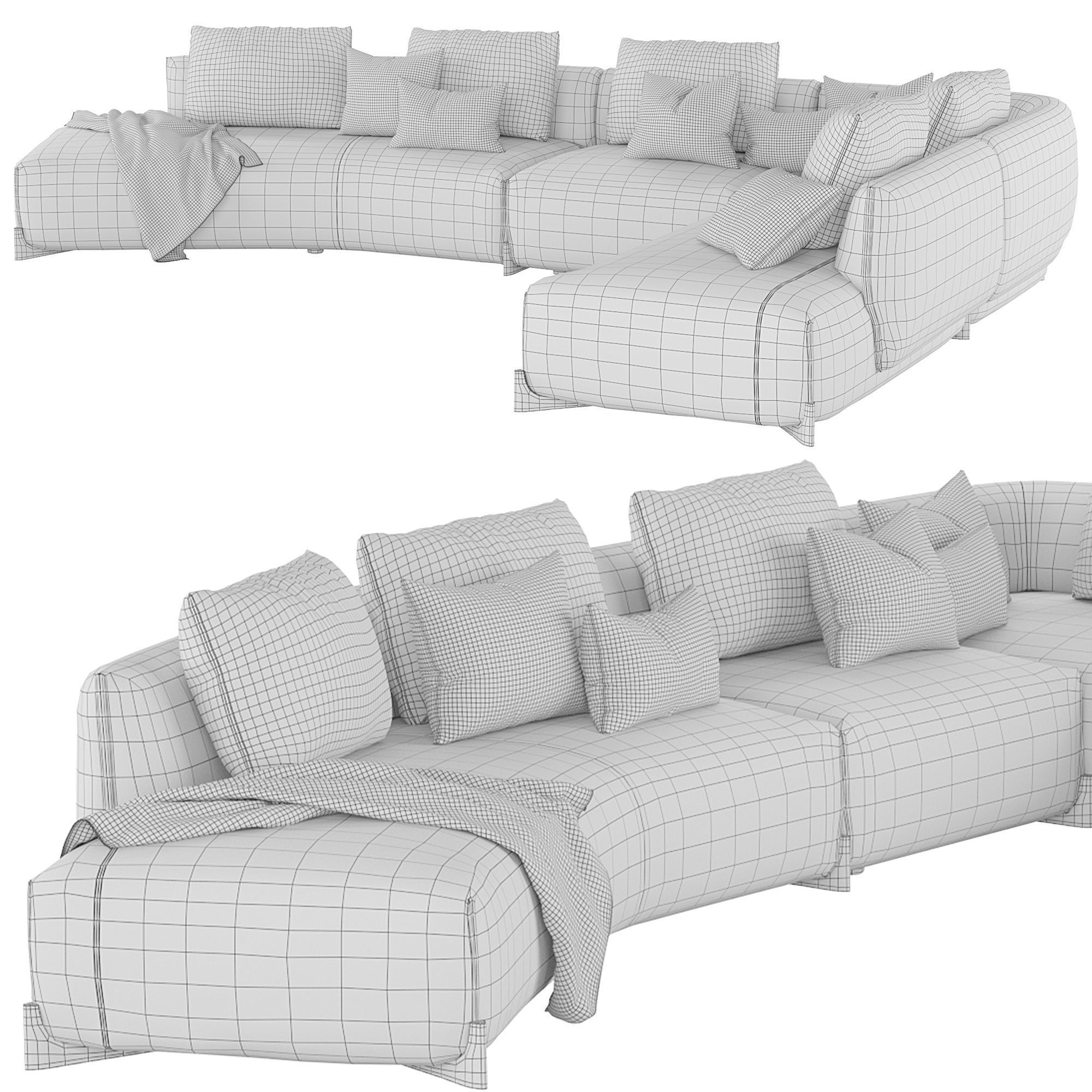 Sofa LXR29 Naila by Leolux Lx 3D model_1