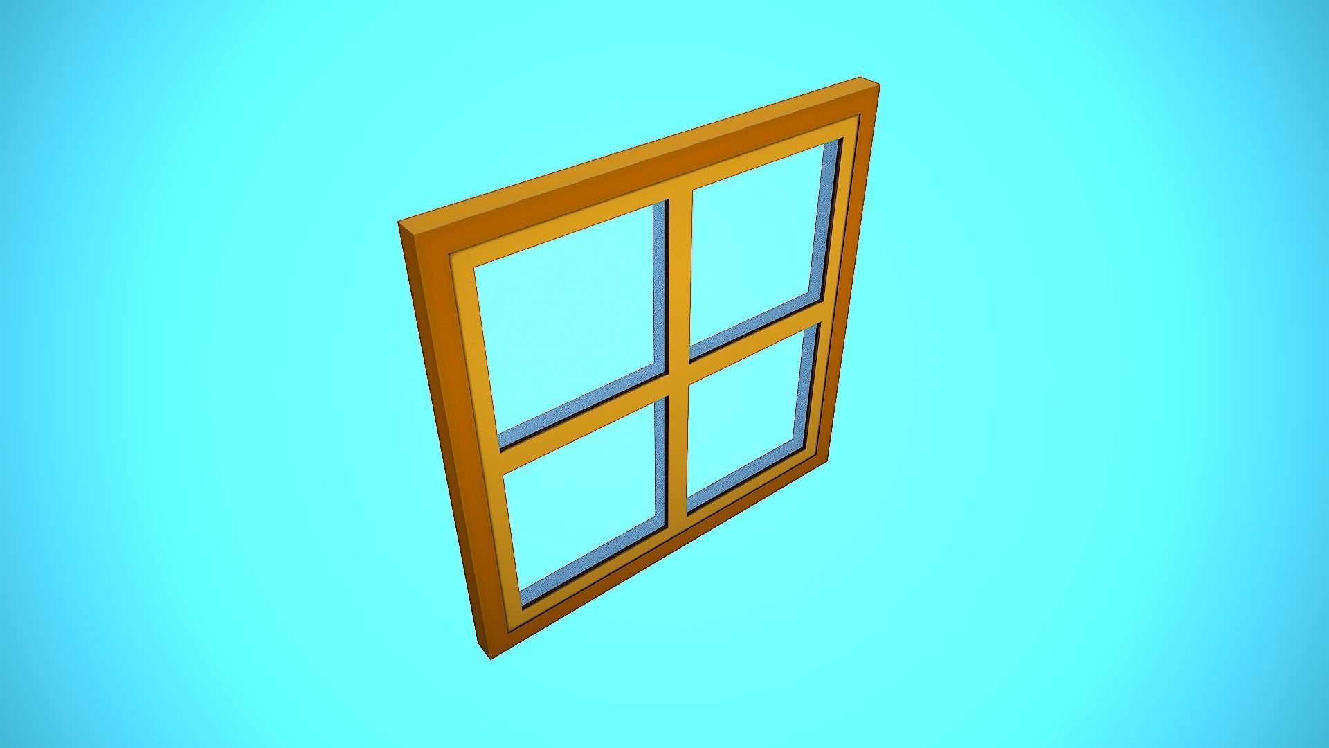WINDOW 02 CARTOON STYLIZED Low-poly 3D model_10
