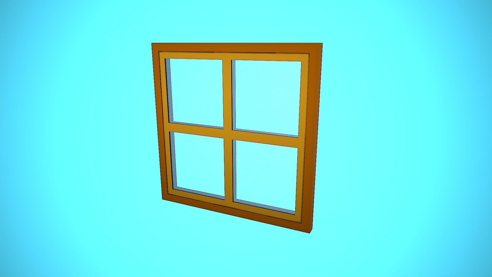 WINDOW 02 CARTOON STYLIZED Low-poly 3D model_5