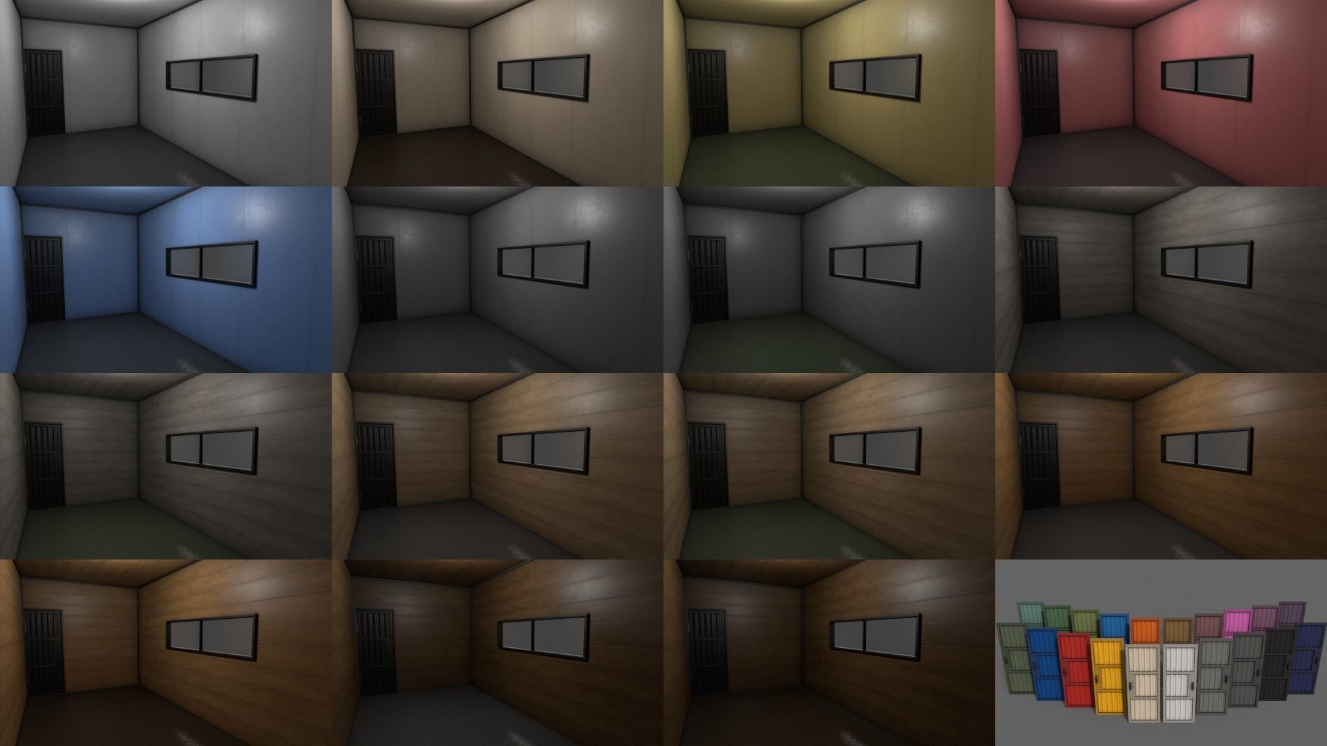 PBR Container House AC 3D Model Collection_17