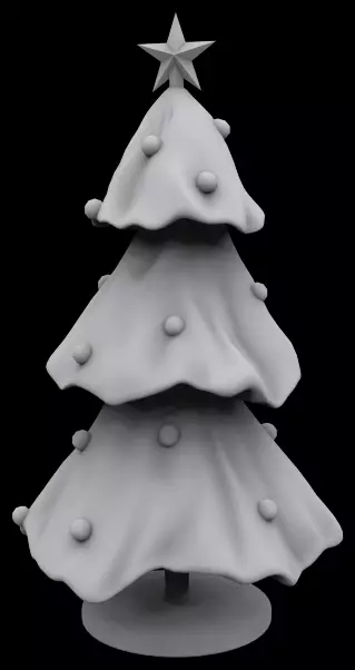 Christmas tree 3D print model_0
