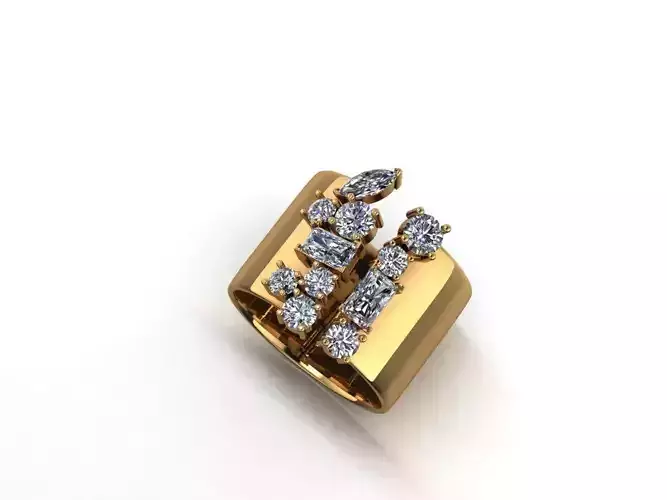 fashion ring 3D print model