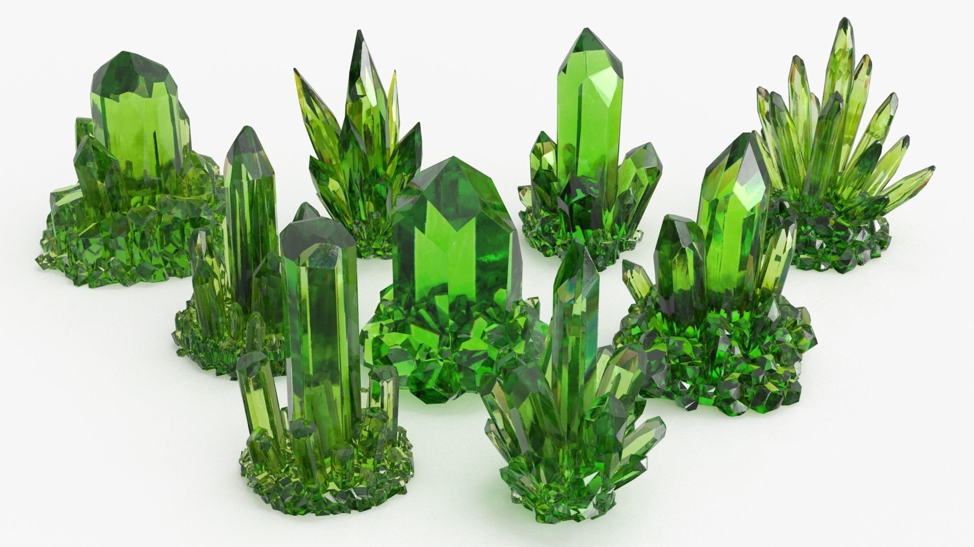 Crystal Color Big Collection 3D model_12