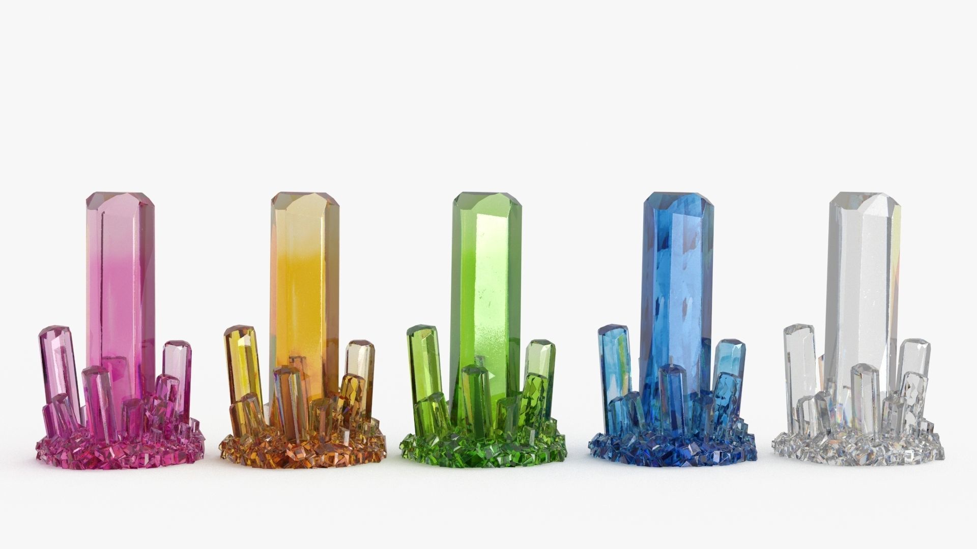 Crystal Color Big Collection 3D model_4