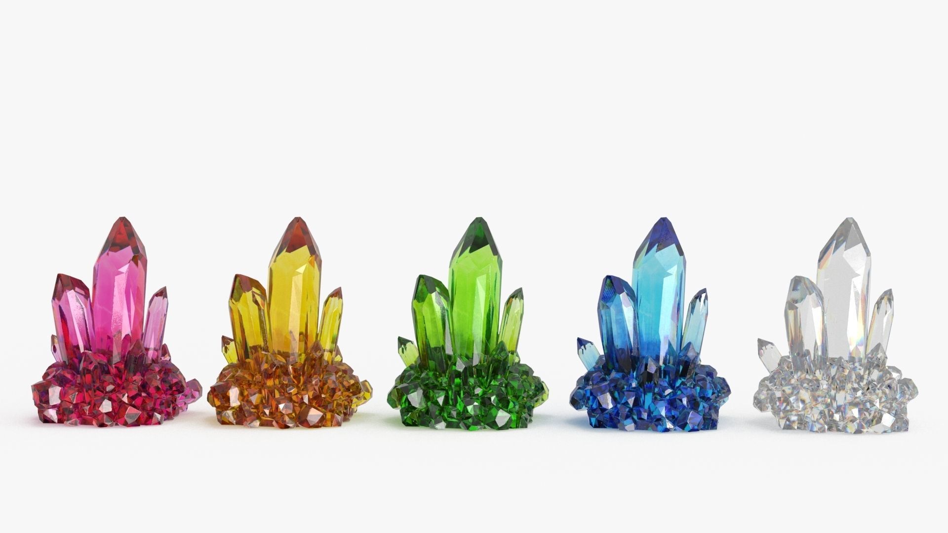 Crystal Color Big Collection 3D model_9