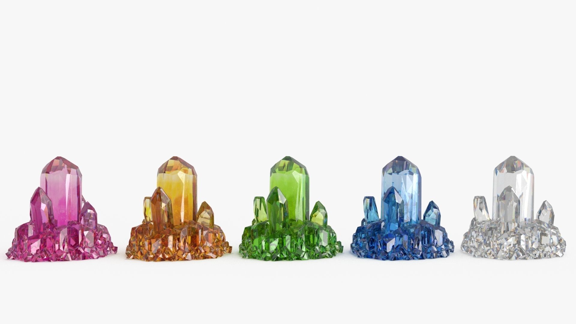 Crystal Color Big Collection 3D model_7