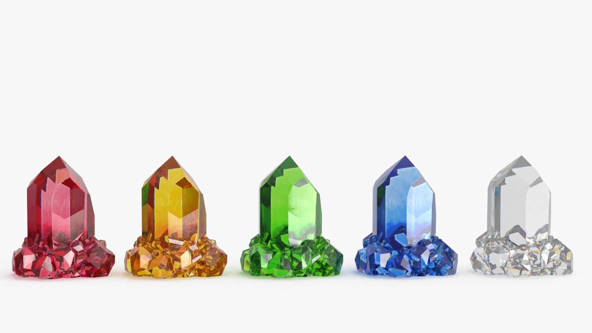 Crystal Color Big Collection 3D model_1