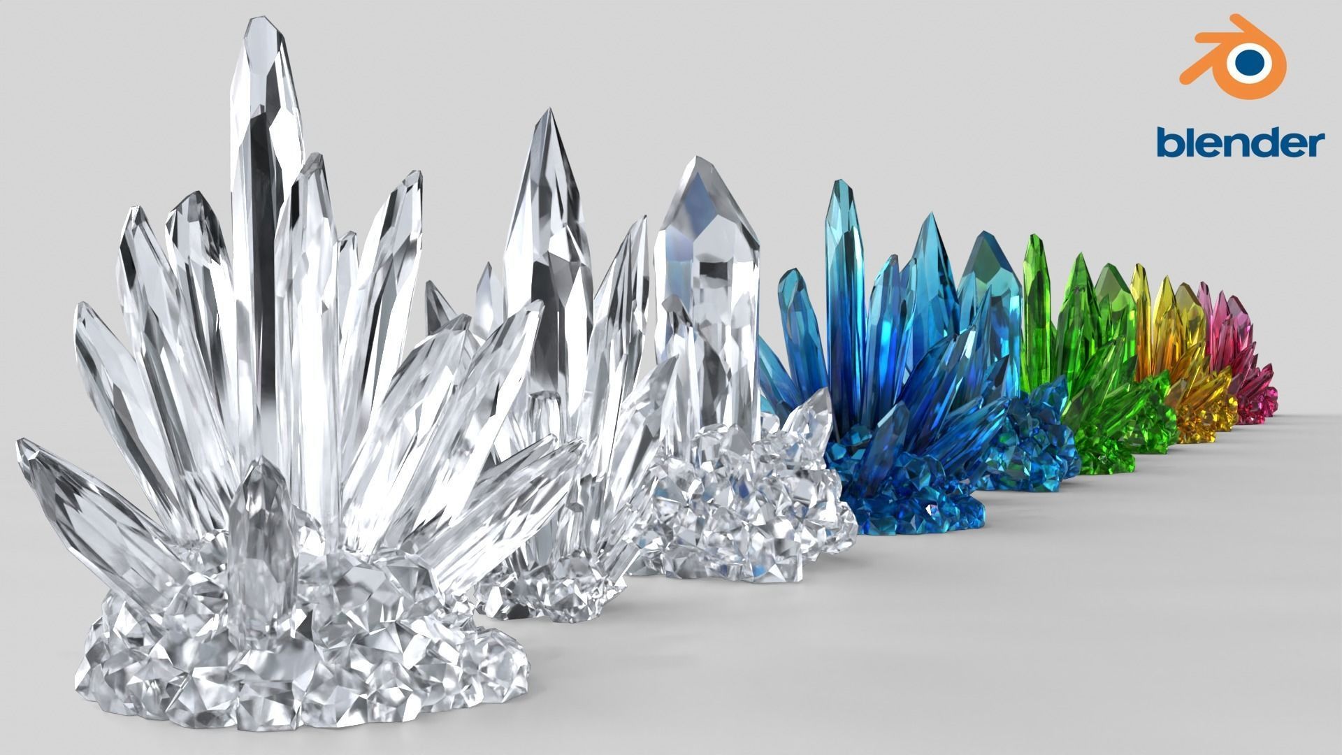 Crystal Color Big Collection 3D model_16