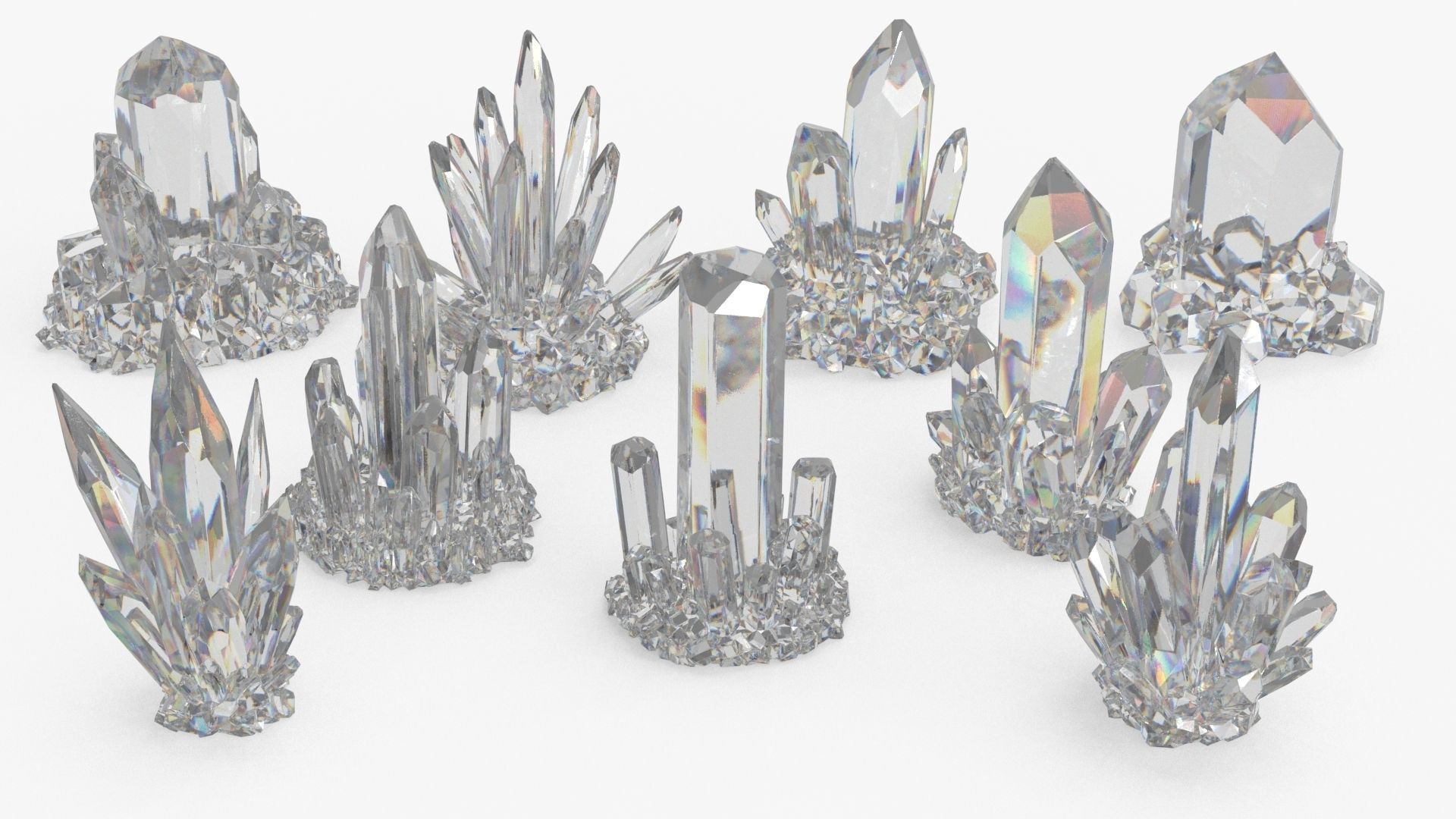 Crystal Color Big Collection 3D model_14