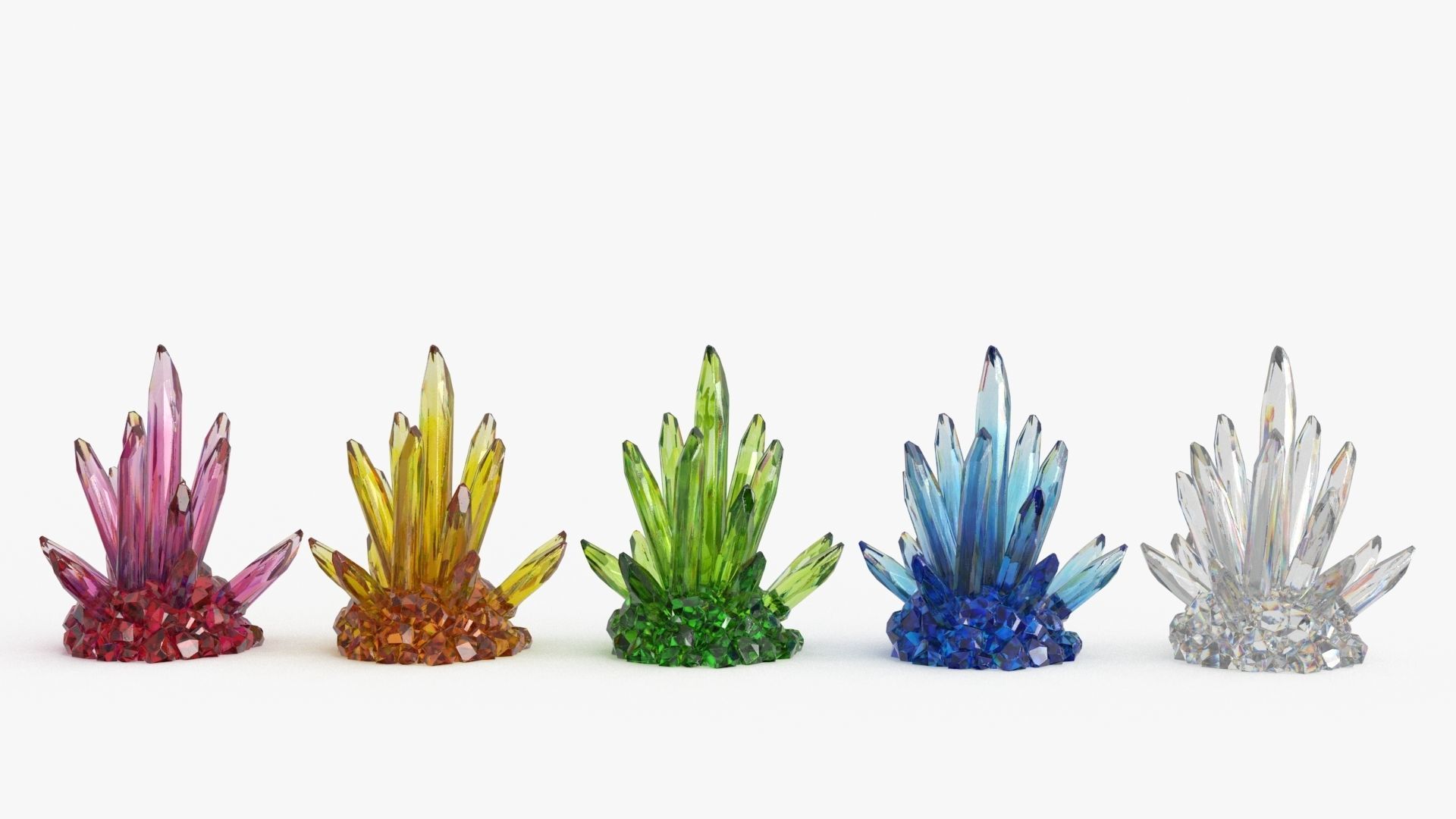 Crystal Color Big Collection 3D model_6